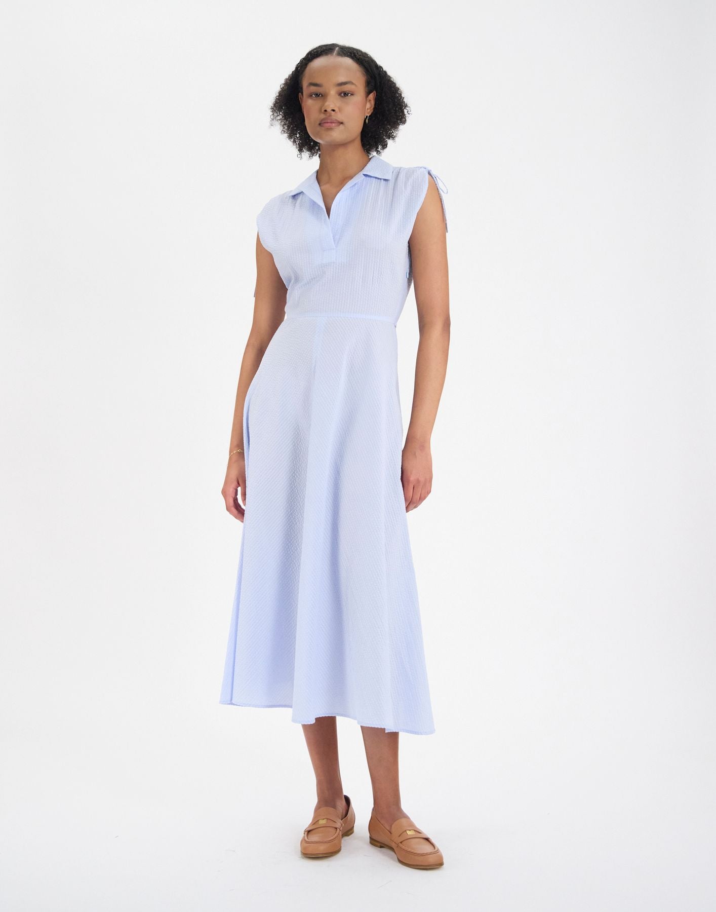 violine-slim-fit-dress-in-light-blue-cotton