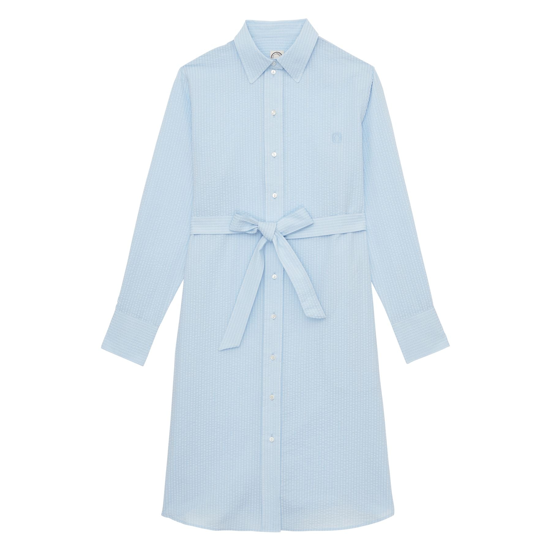 Robe Amour en coton bleu clair