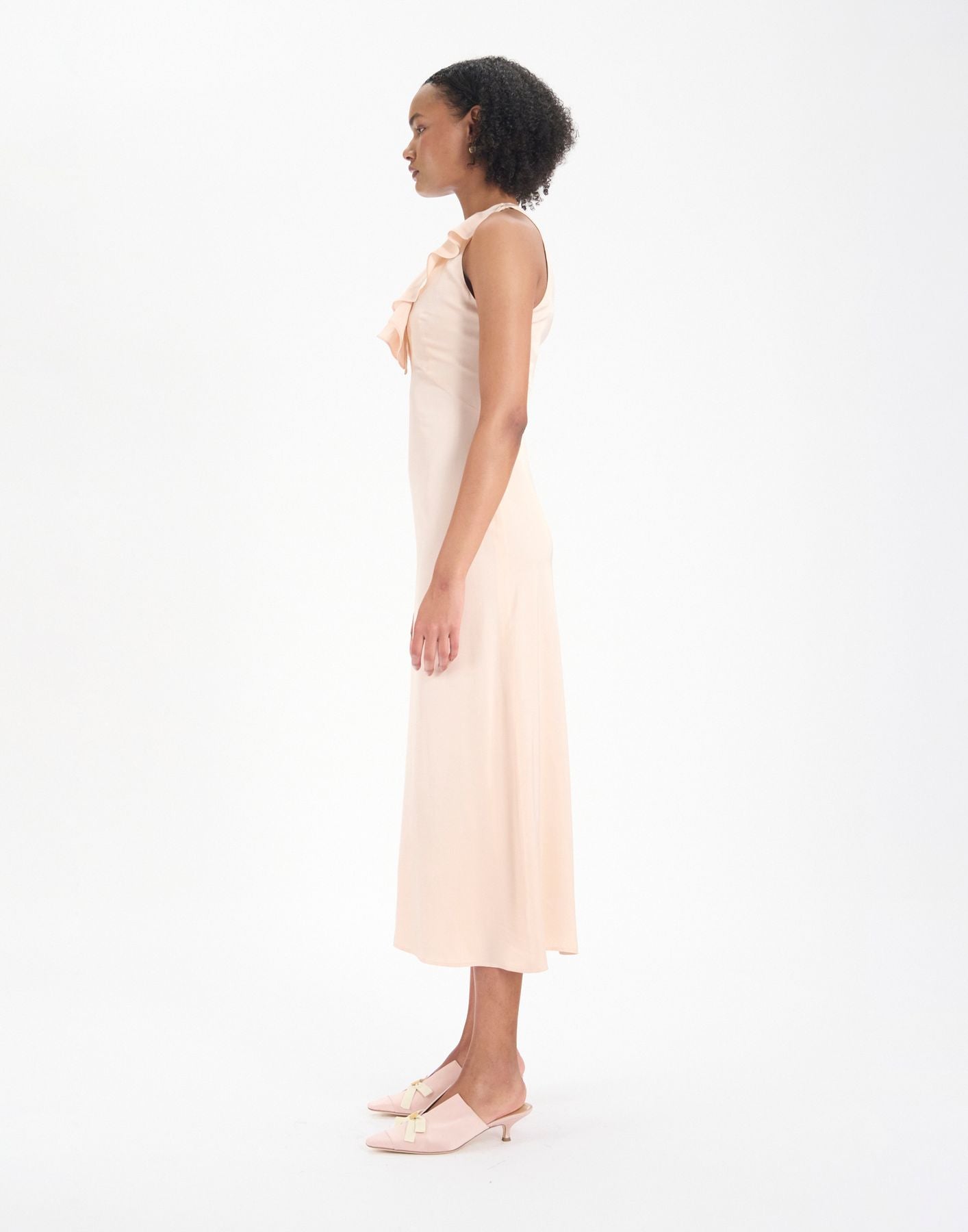 Robe Victorine  rose pâle