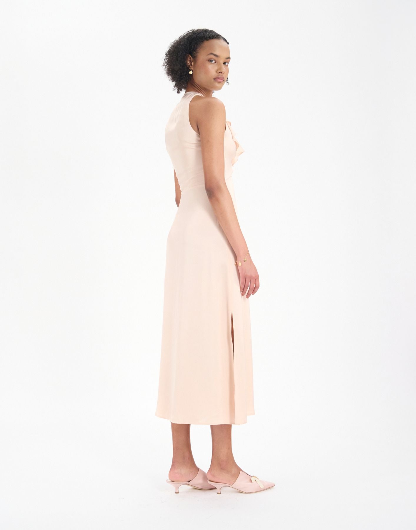Robe Victorine  rose pâle