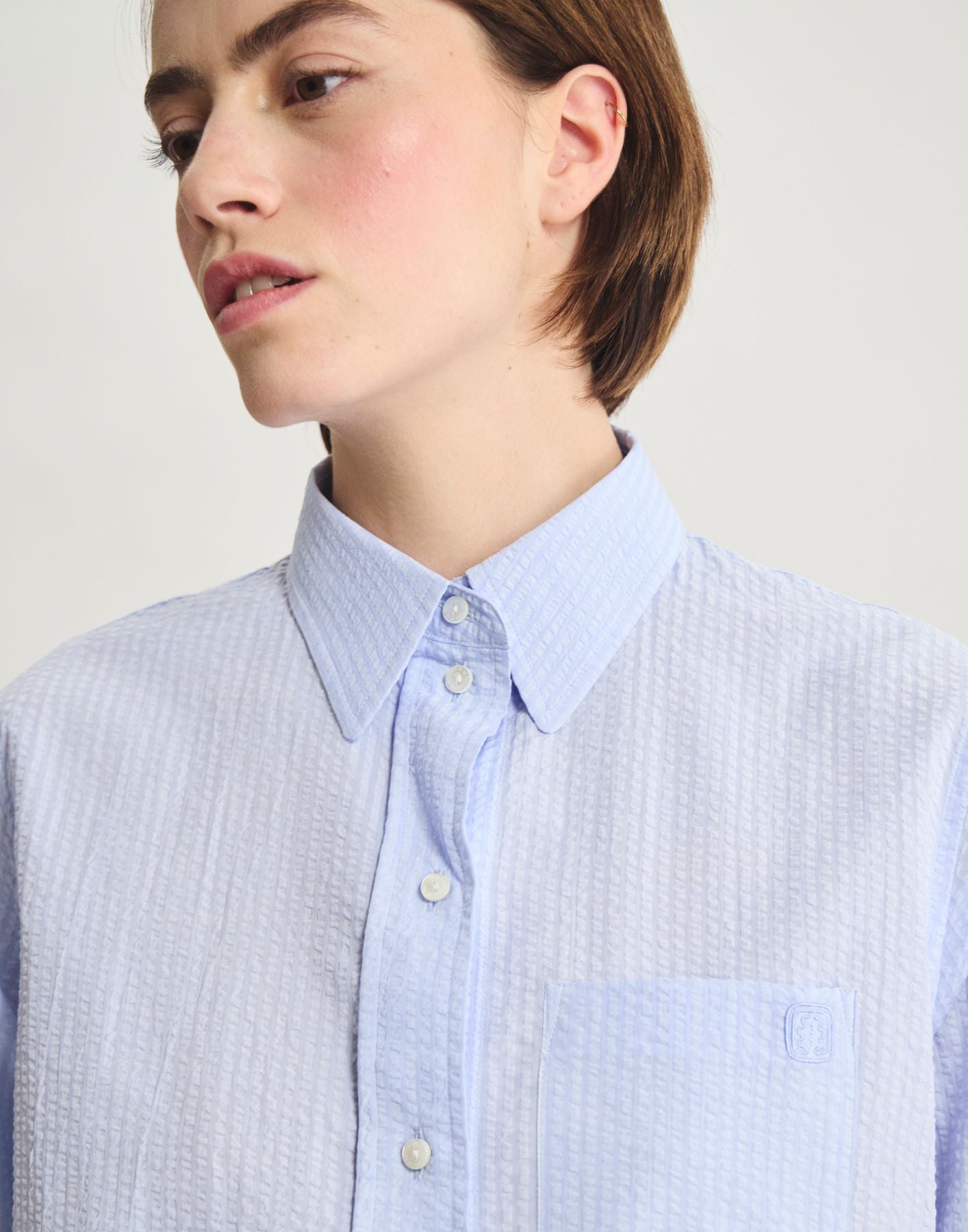 Maureen shirt in light blue cotton