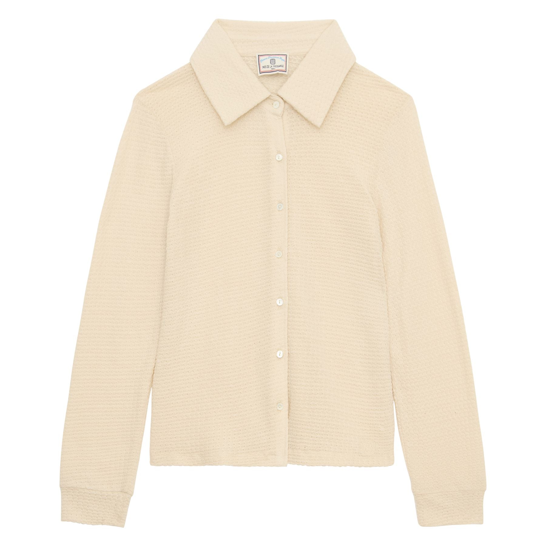 Camisa Cathy de algodón blanco marfil