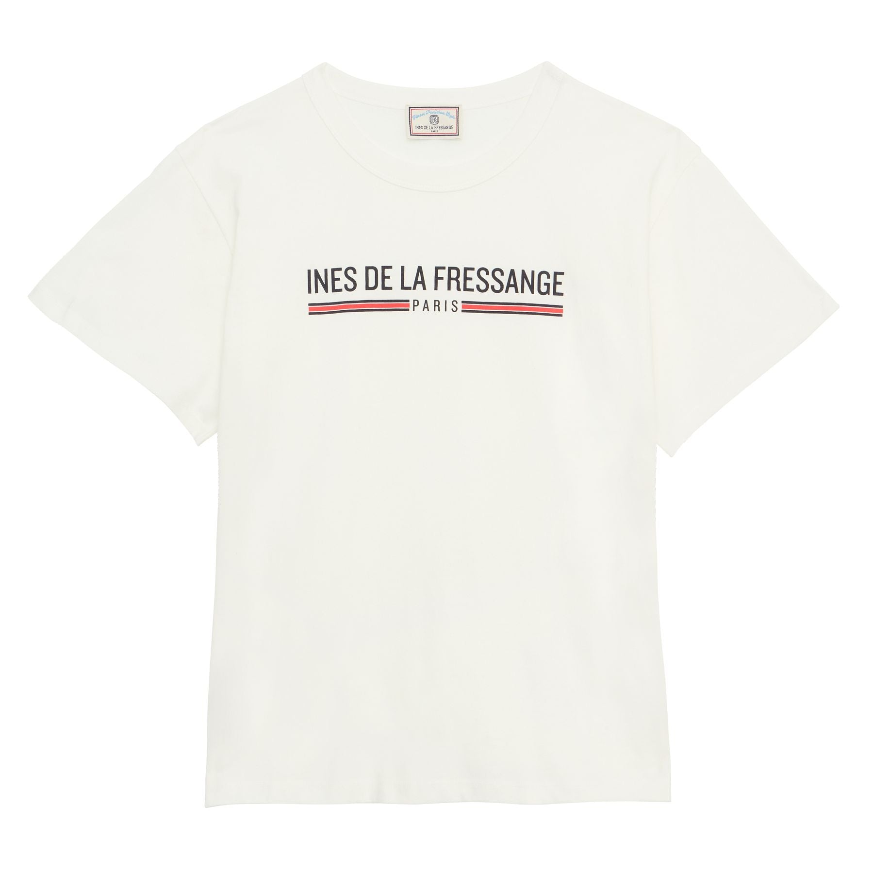 Maxence top blanco de algodón orgánico estampado verde