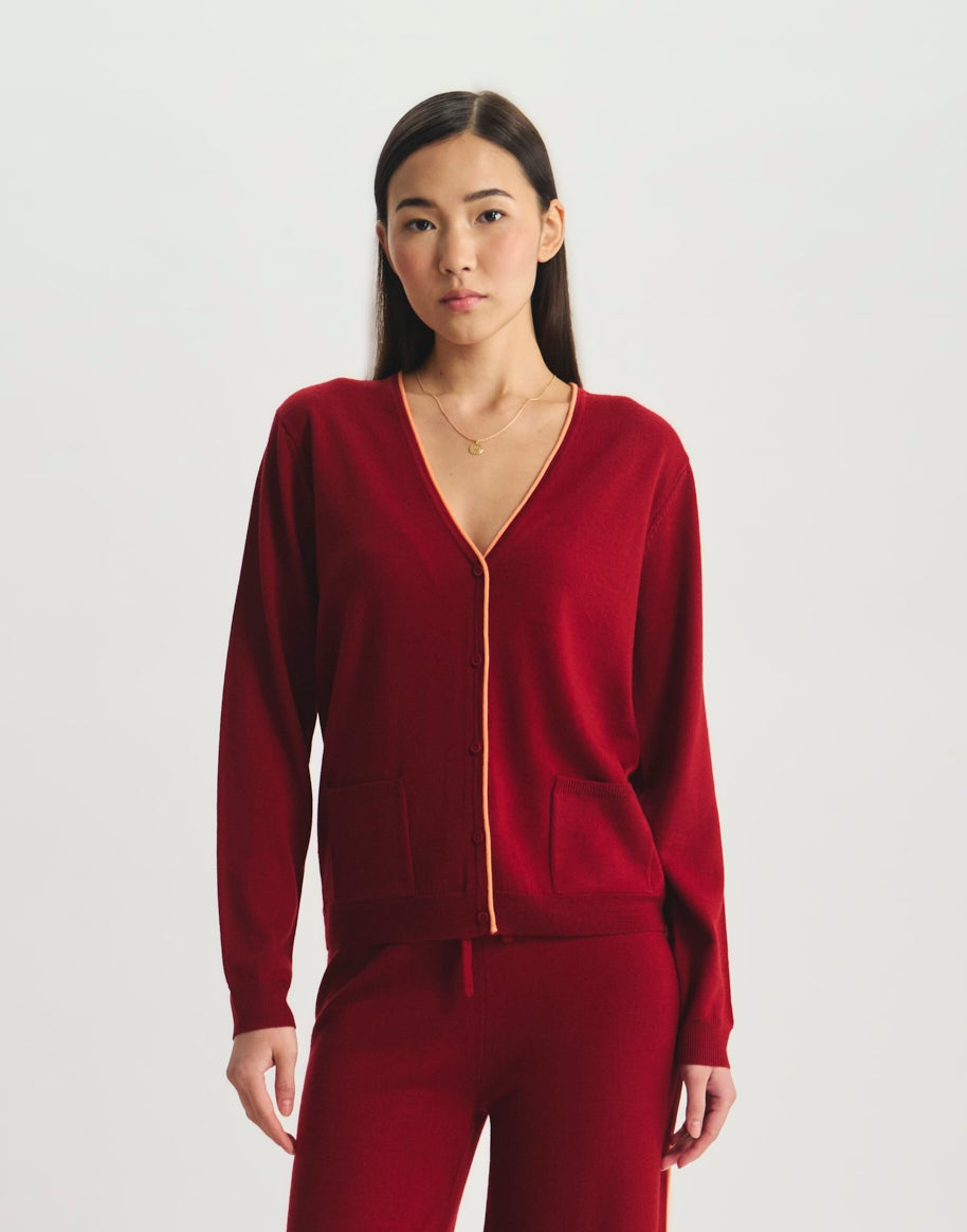 Cardigan Clotaire en laine mérinos