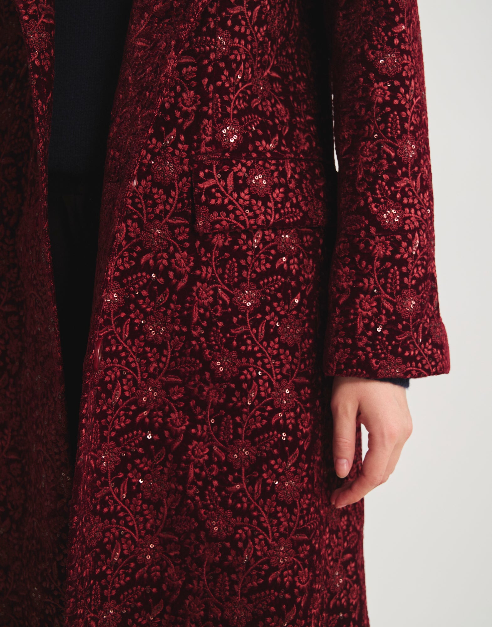 Manteau Zahee brodé
