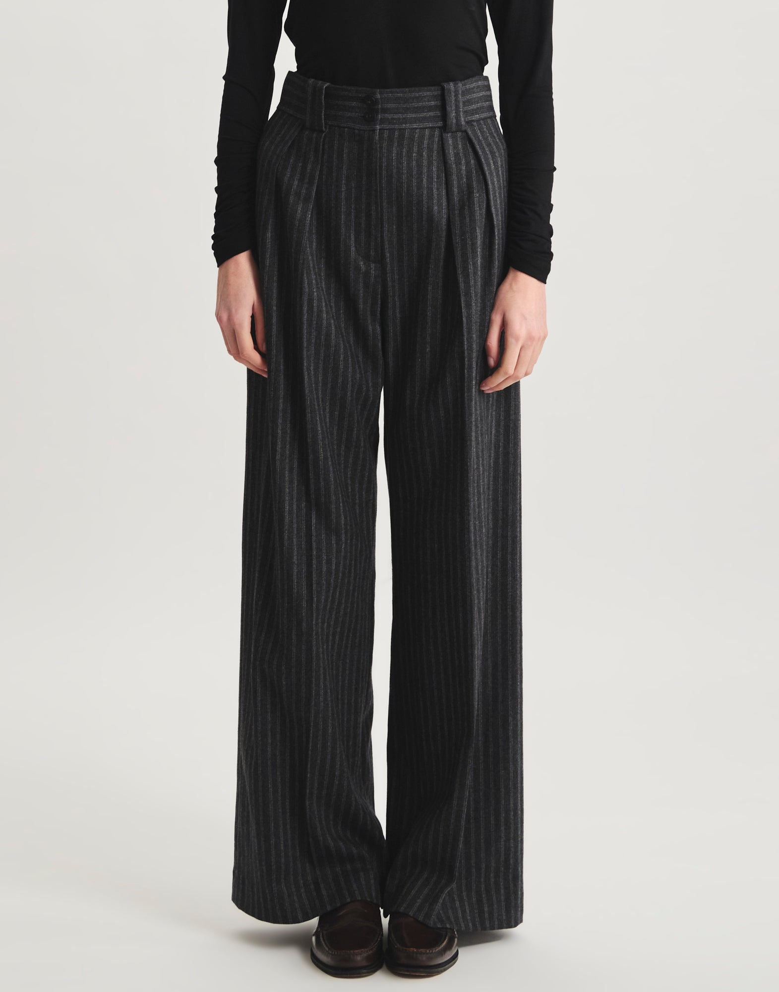 Pantaloni Marlène con pinces
