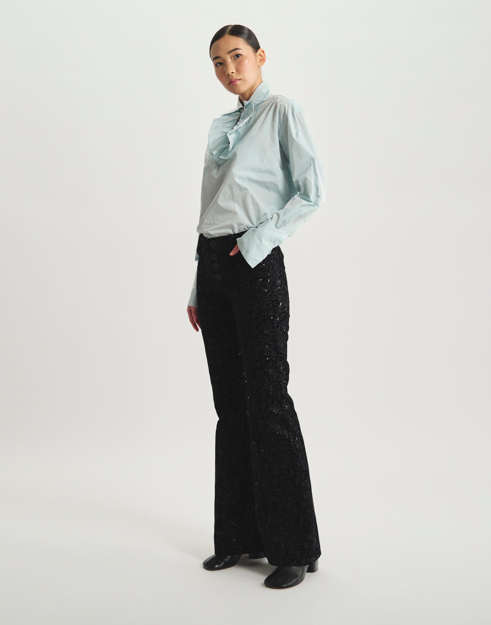 Pantalon Charlotte brodé