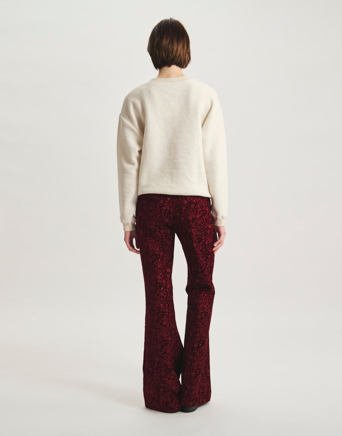 Pantalon Charlotte bordeaux
