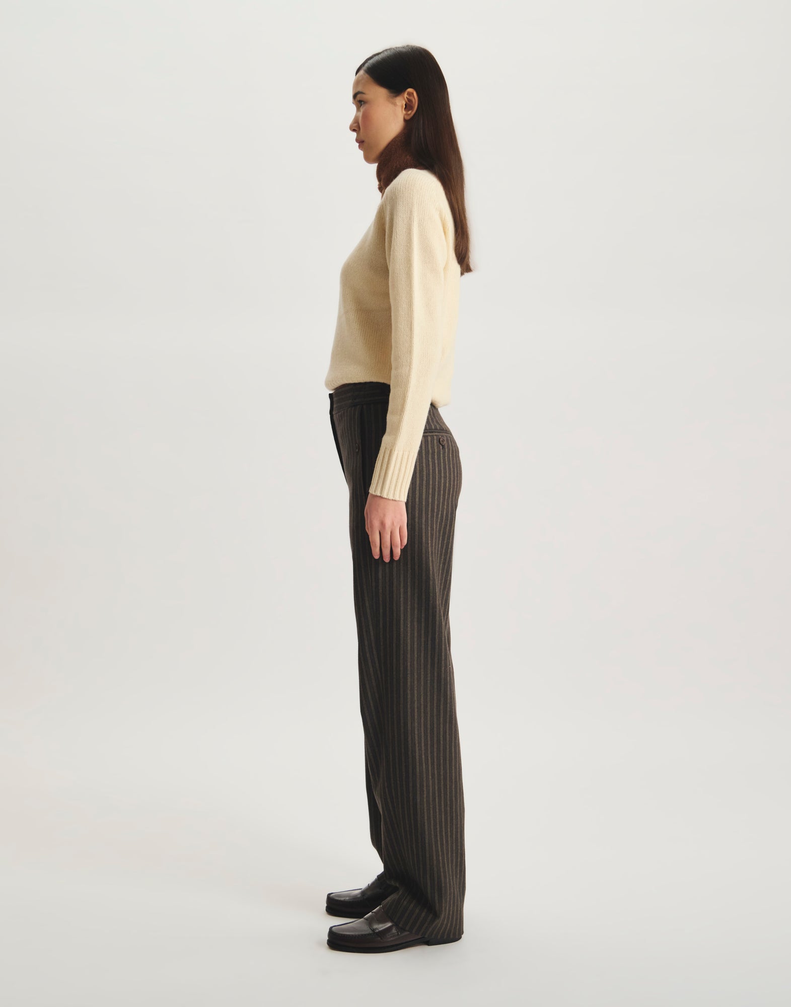 Pantaloni Piotr in cotone con pinces