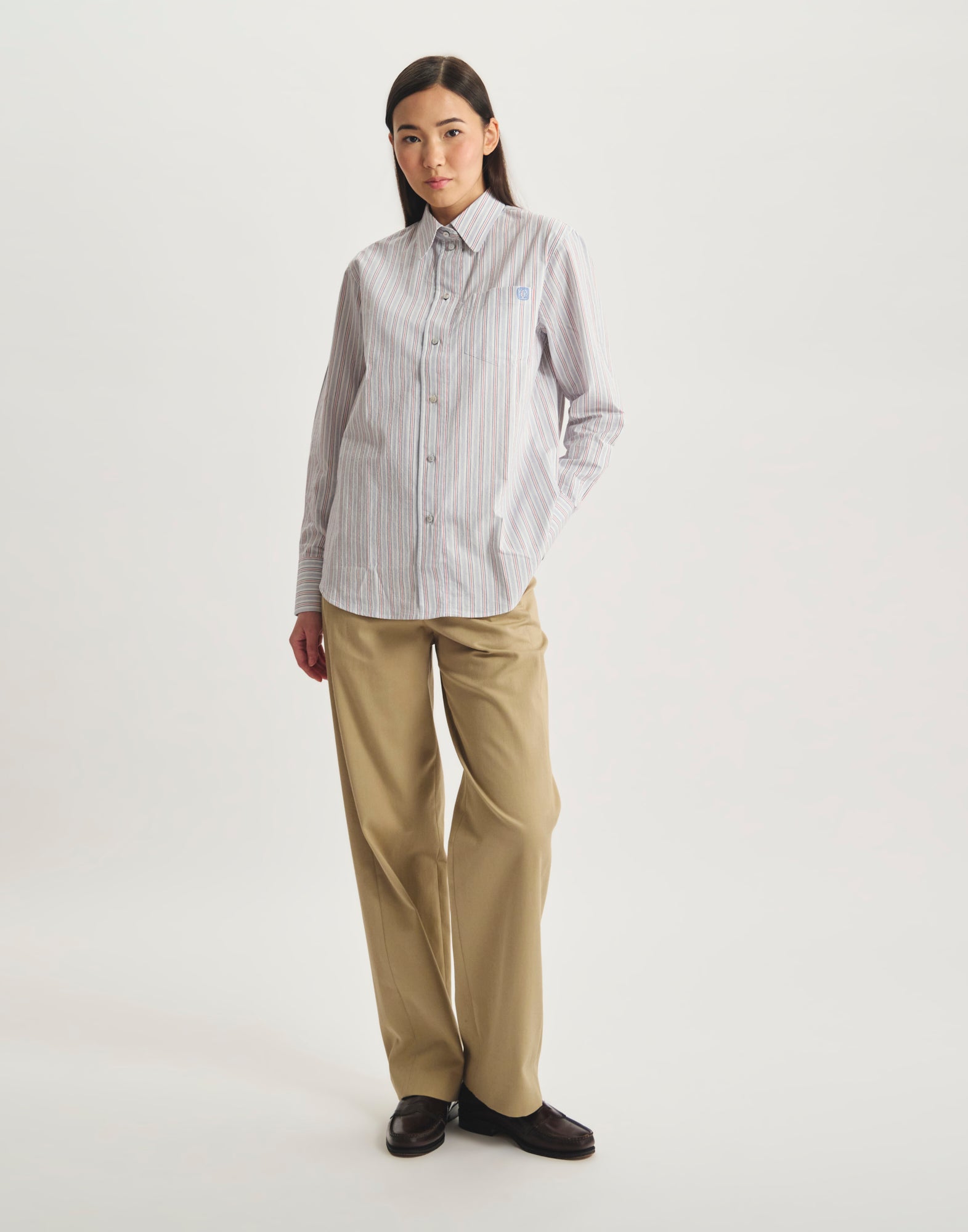 Camicia a righe in cotone Maureen