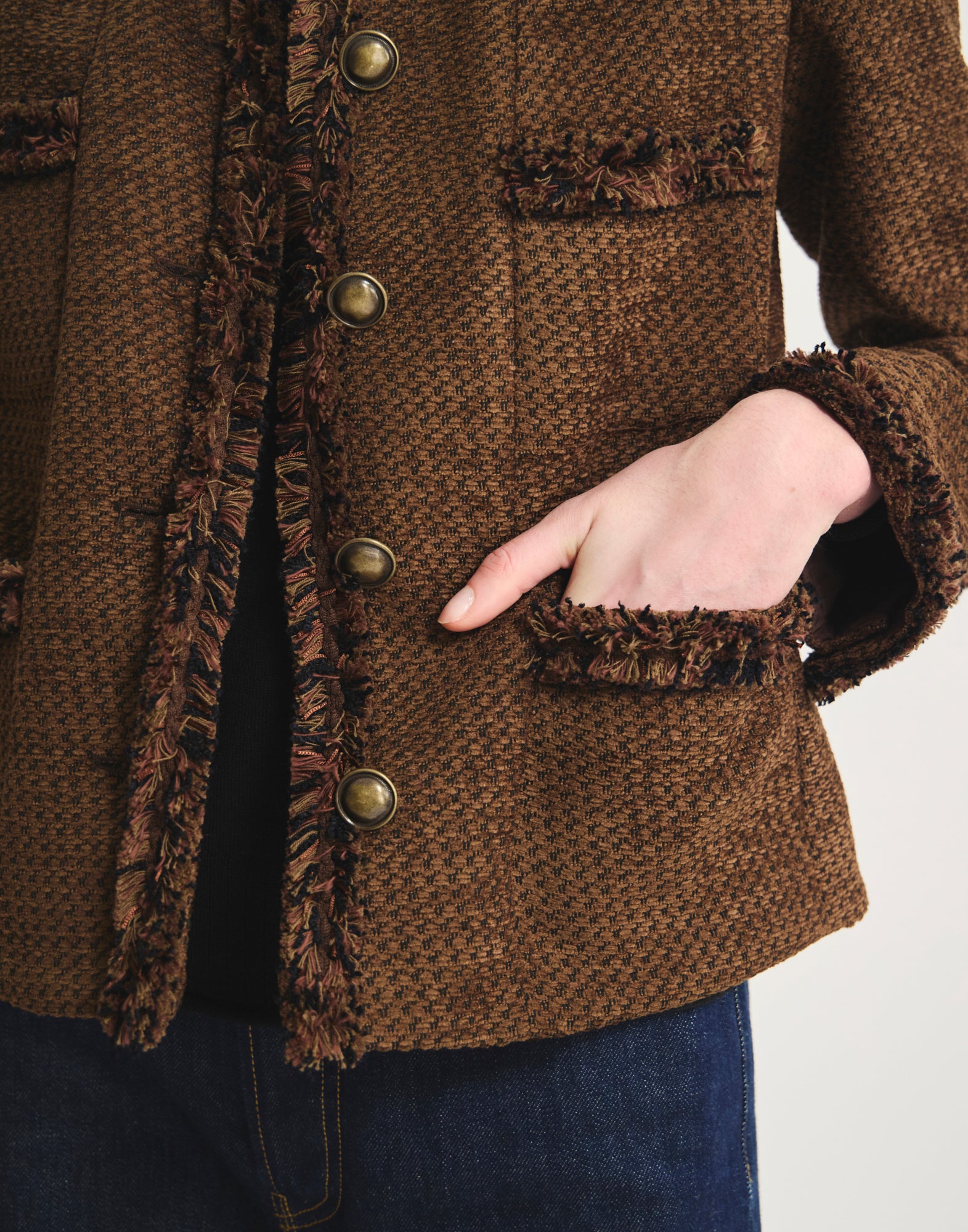 Adelaide jacket with woven braids