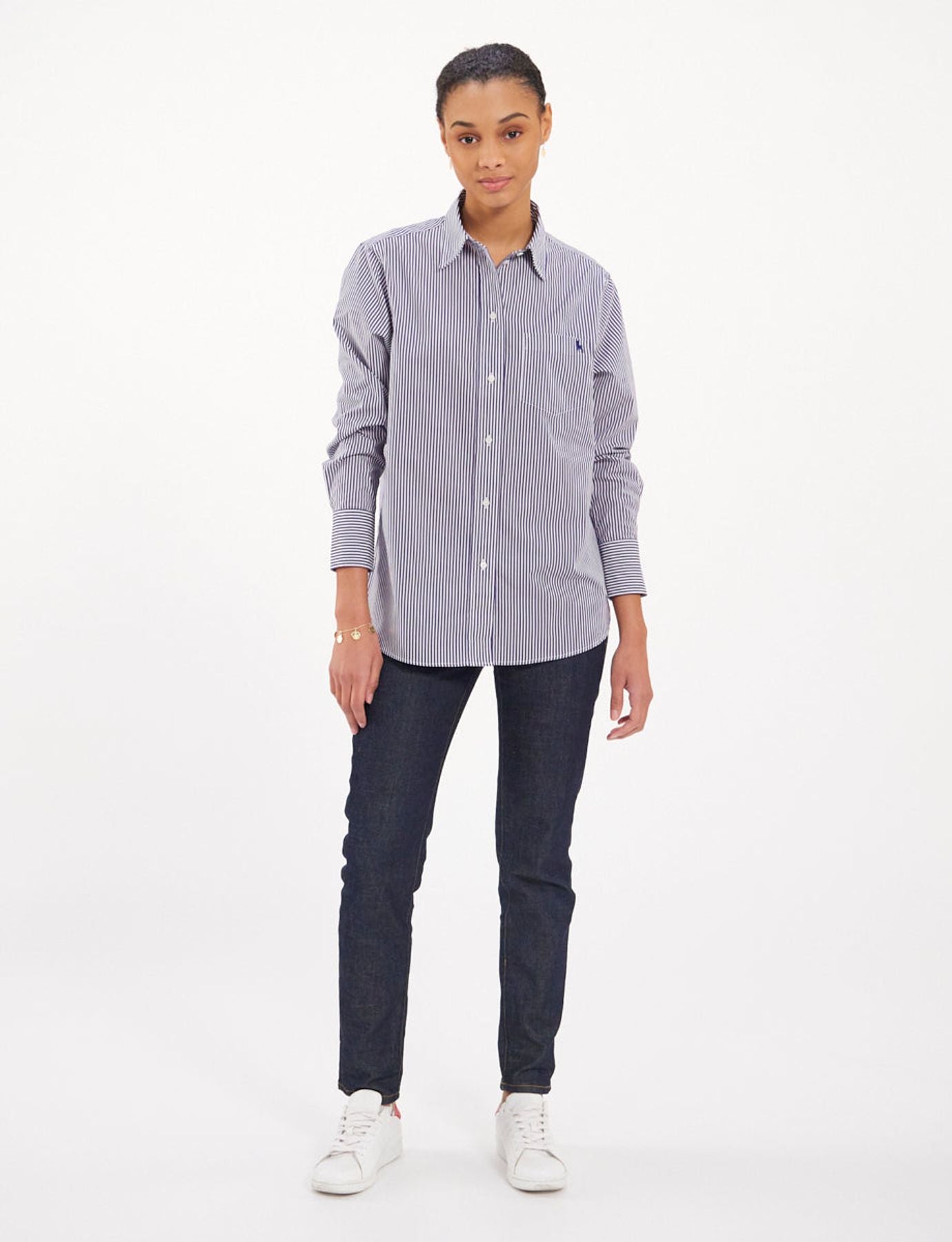 maureen-navy-white-striped-shirt