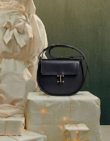 Borsa Senda in pelle nera