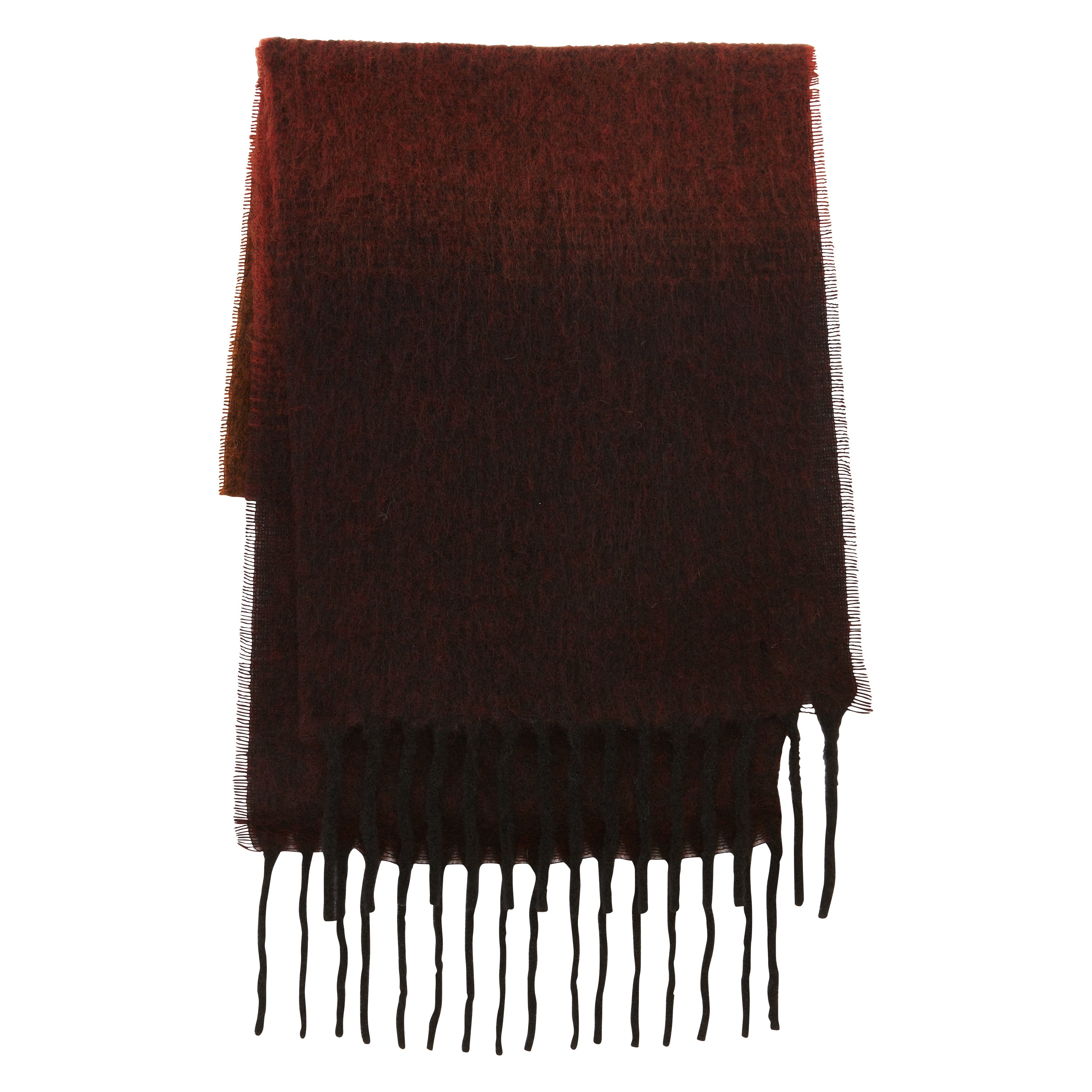 Écharpe Cléo en maille à franges