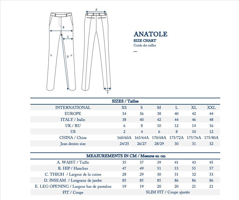 Navy blue Anatole trousers