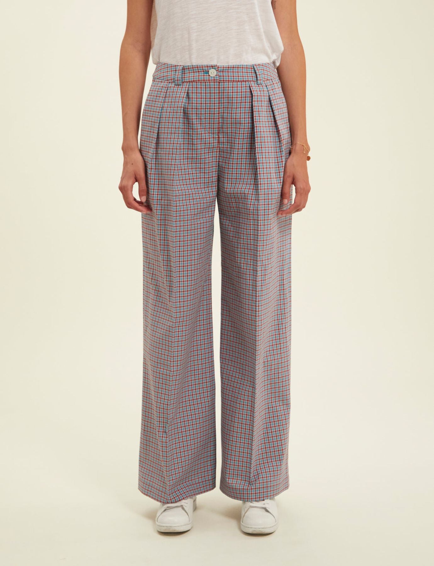 luciano-turquoise-checked-trousers