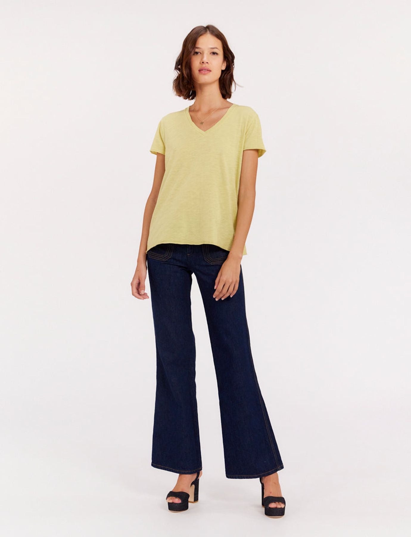 tee-shirt-katalina-col-v-citron