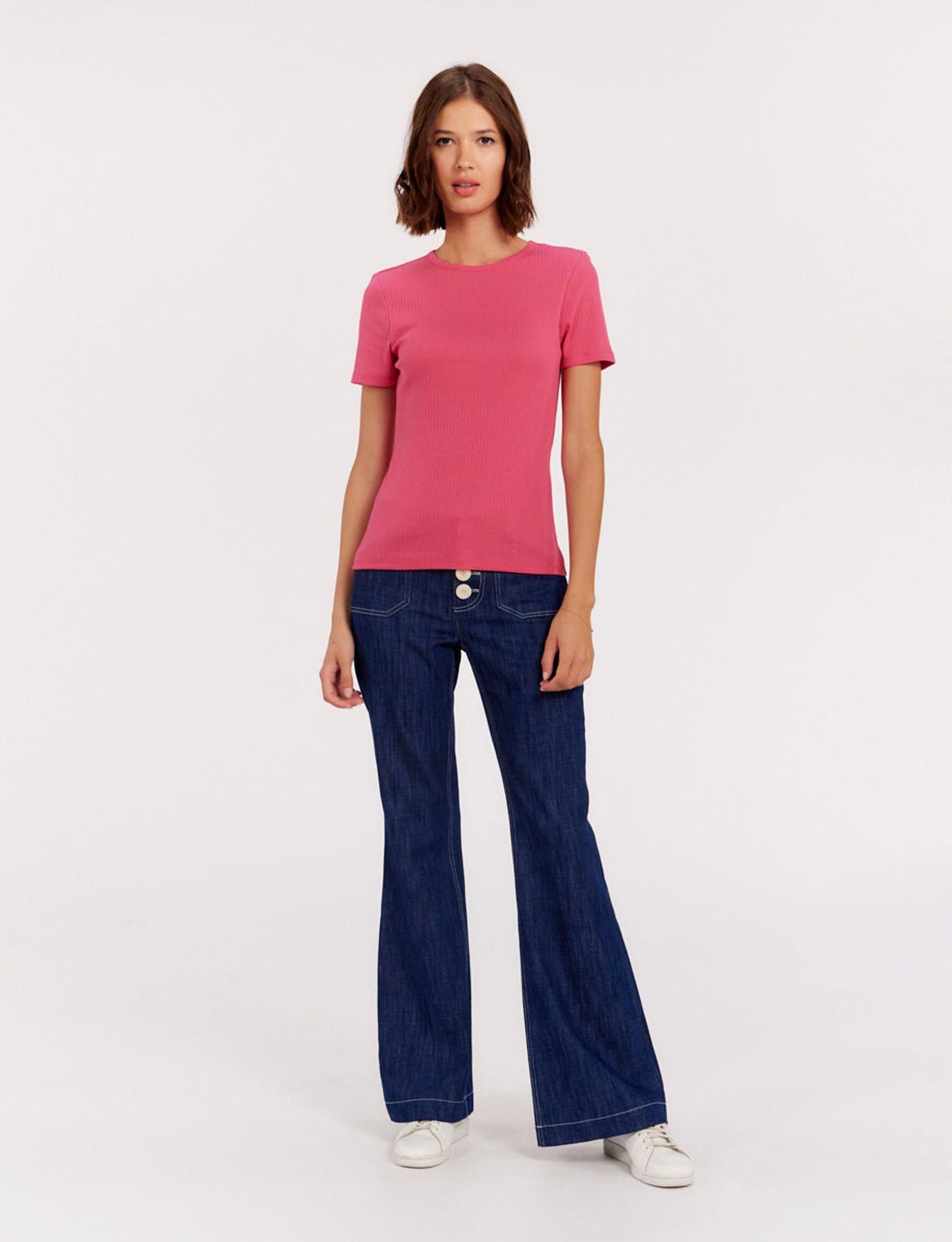 ella-pink-ribbed-t-shirt