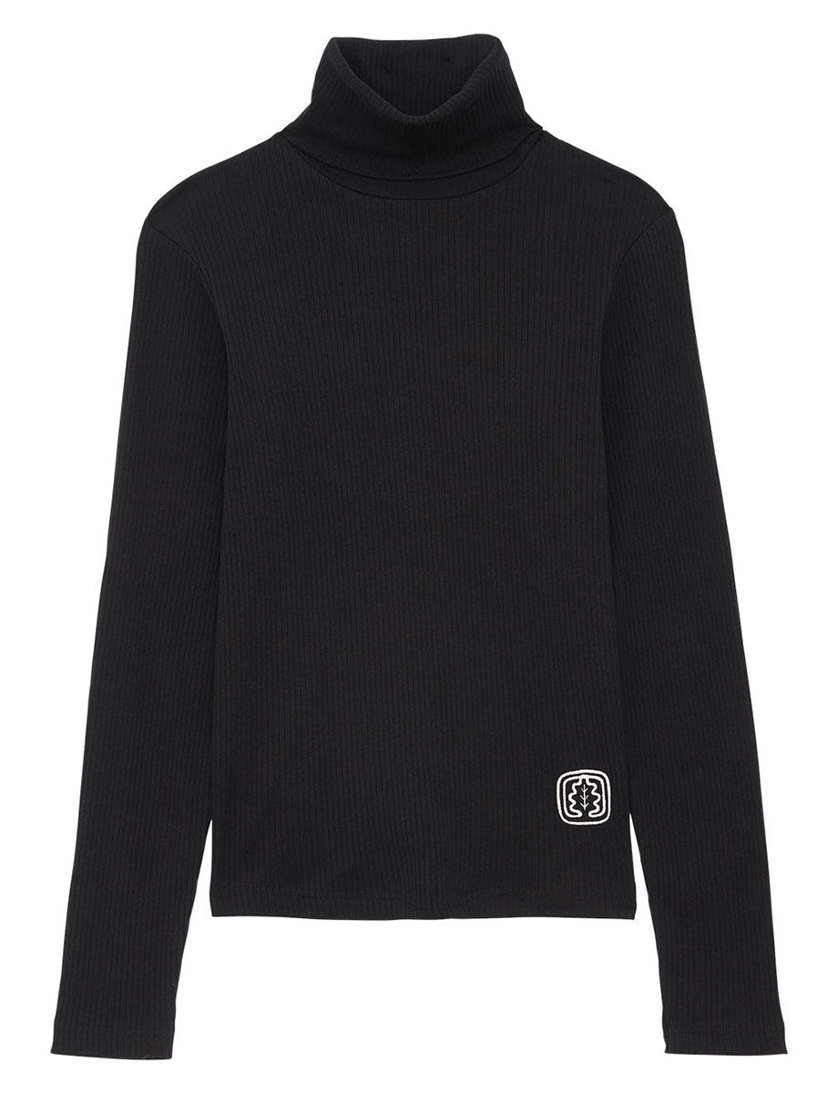 Maglione dolcevita leggero nero Matthieu