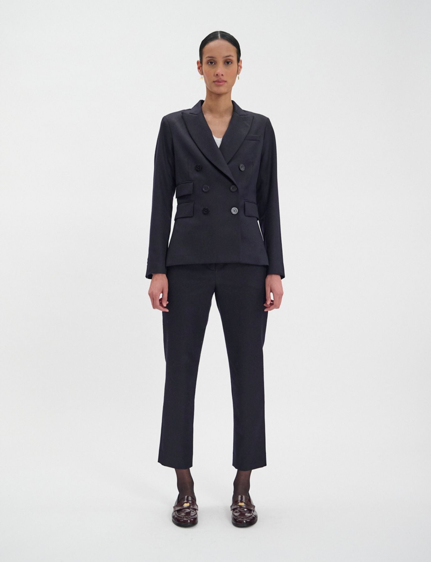 Maurice navy blue wool jacket