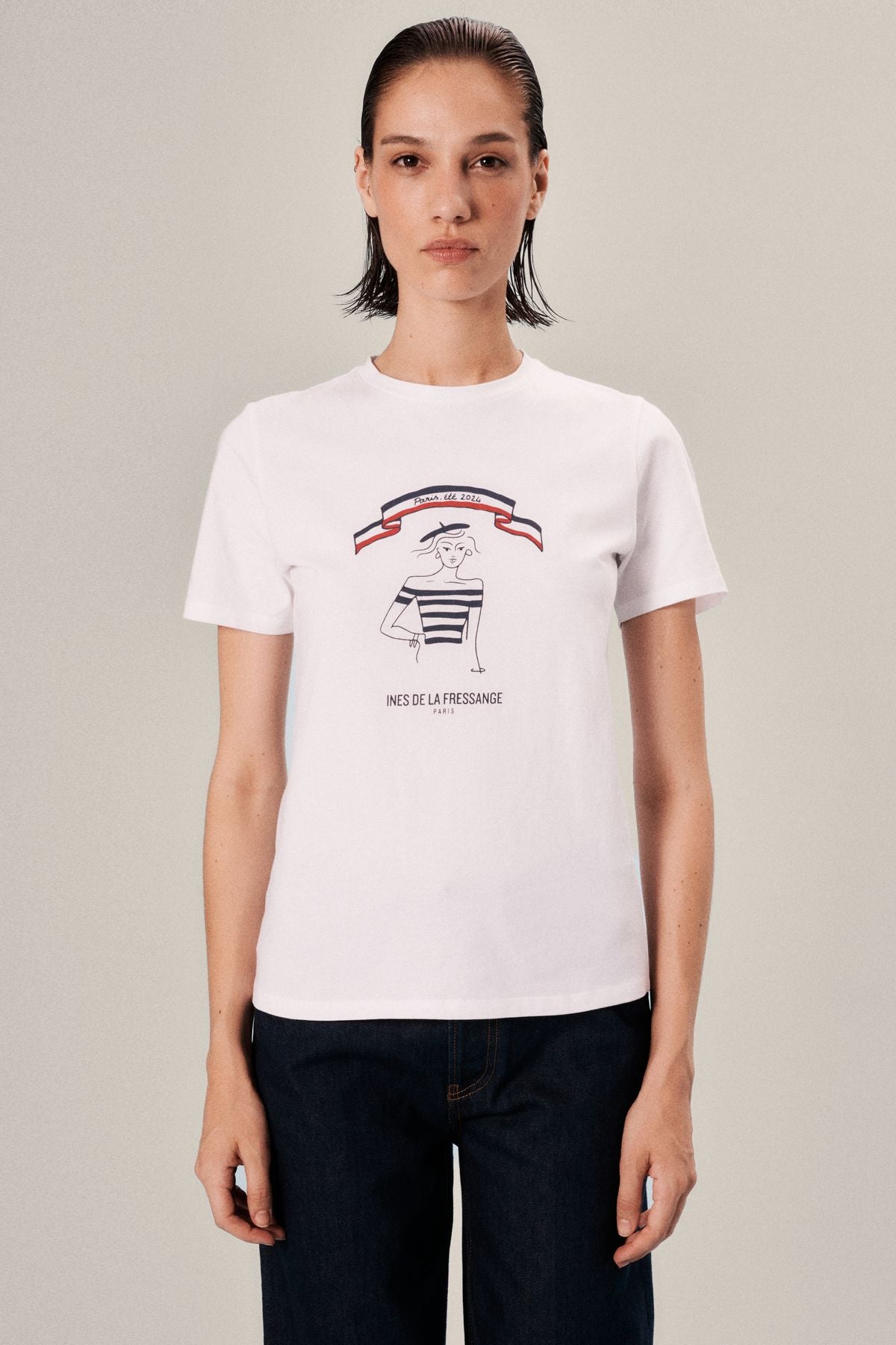 Camiseta edición limitada, verano 2024 en París, modelo "Parisienne