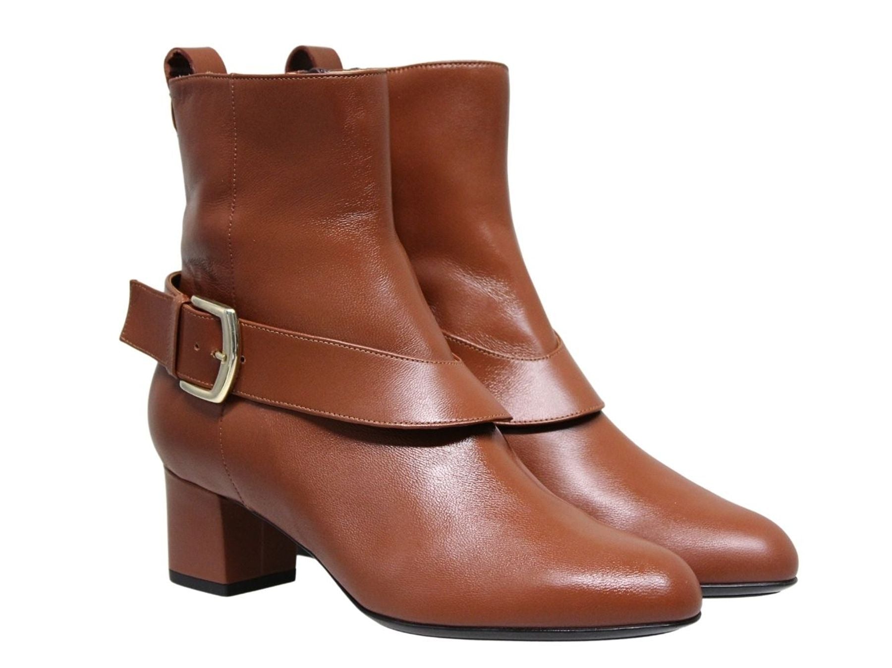 bottine-olympia-a-talon-en-cuir-marron