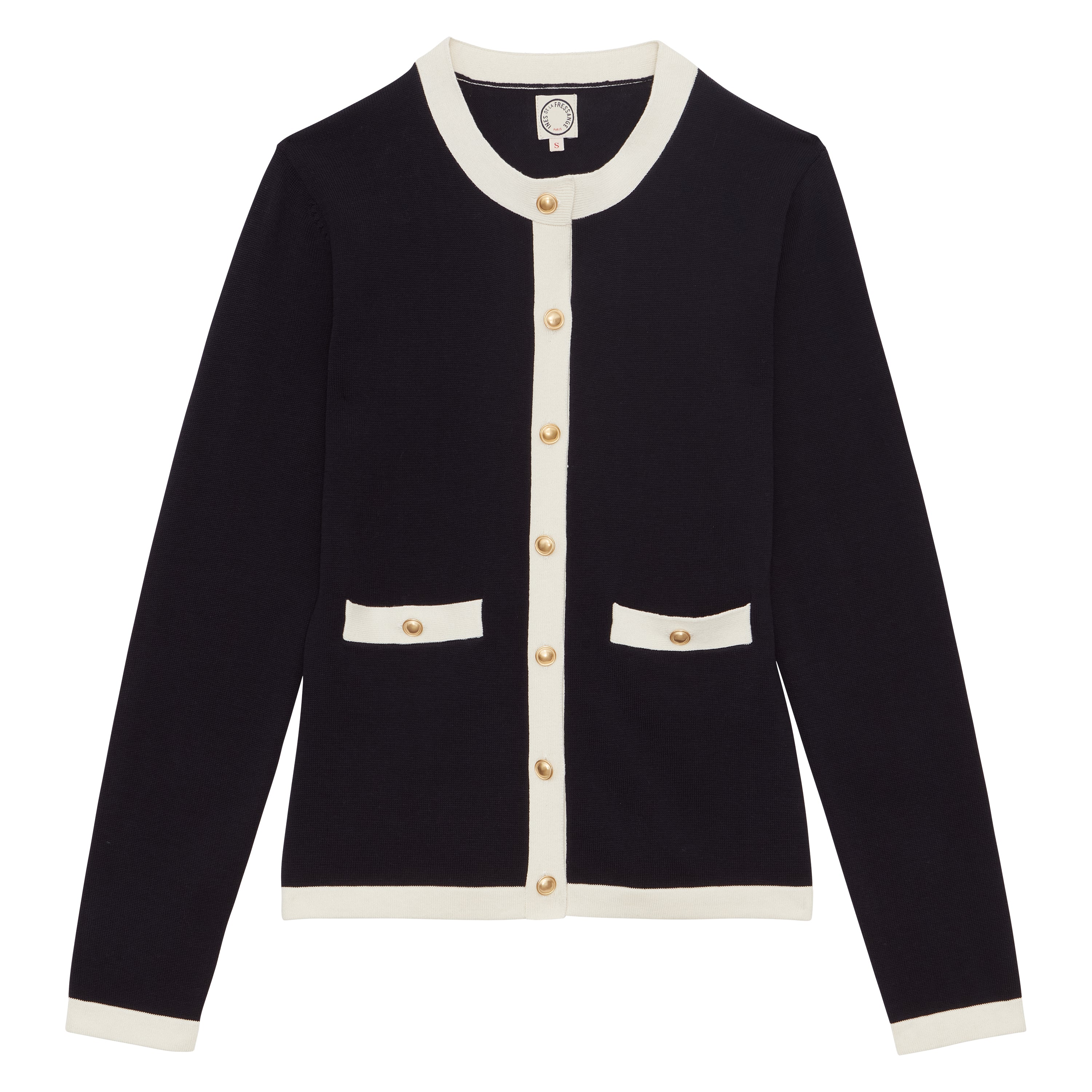 Cardigan Corentin en soie et coton marine