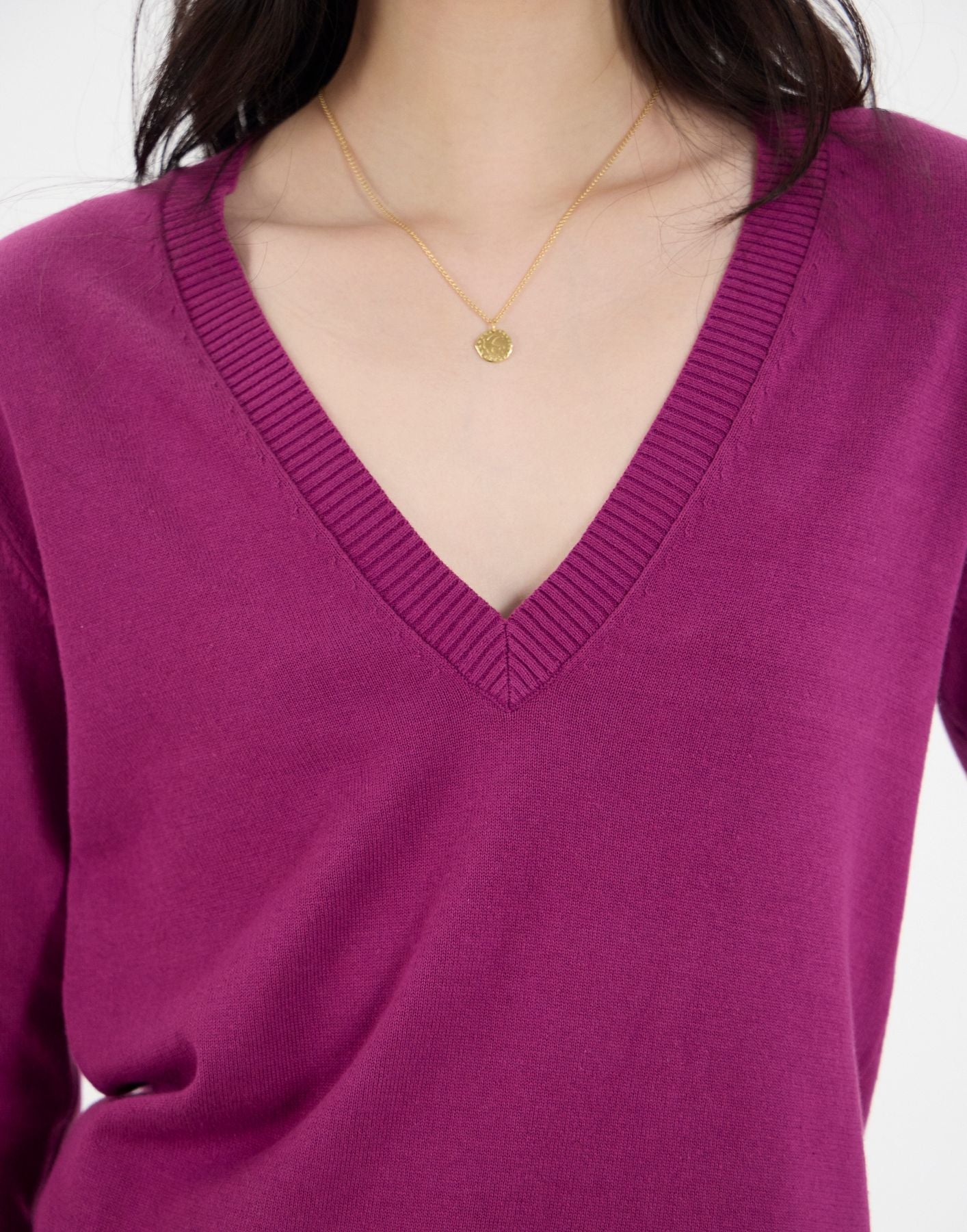 Pull Morcant en coton violet