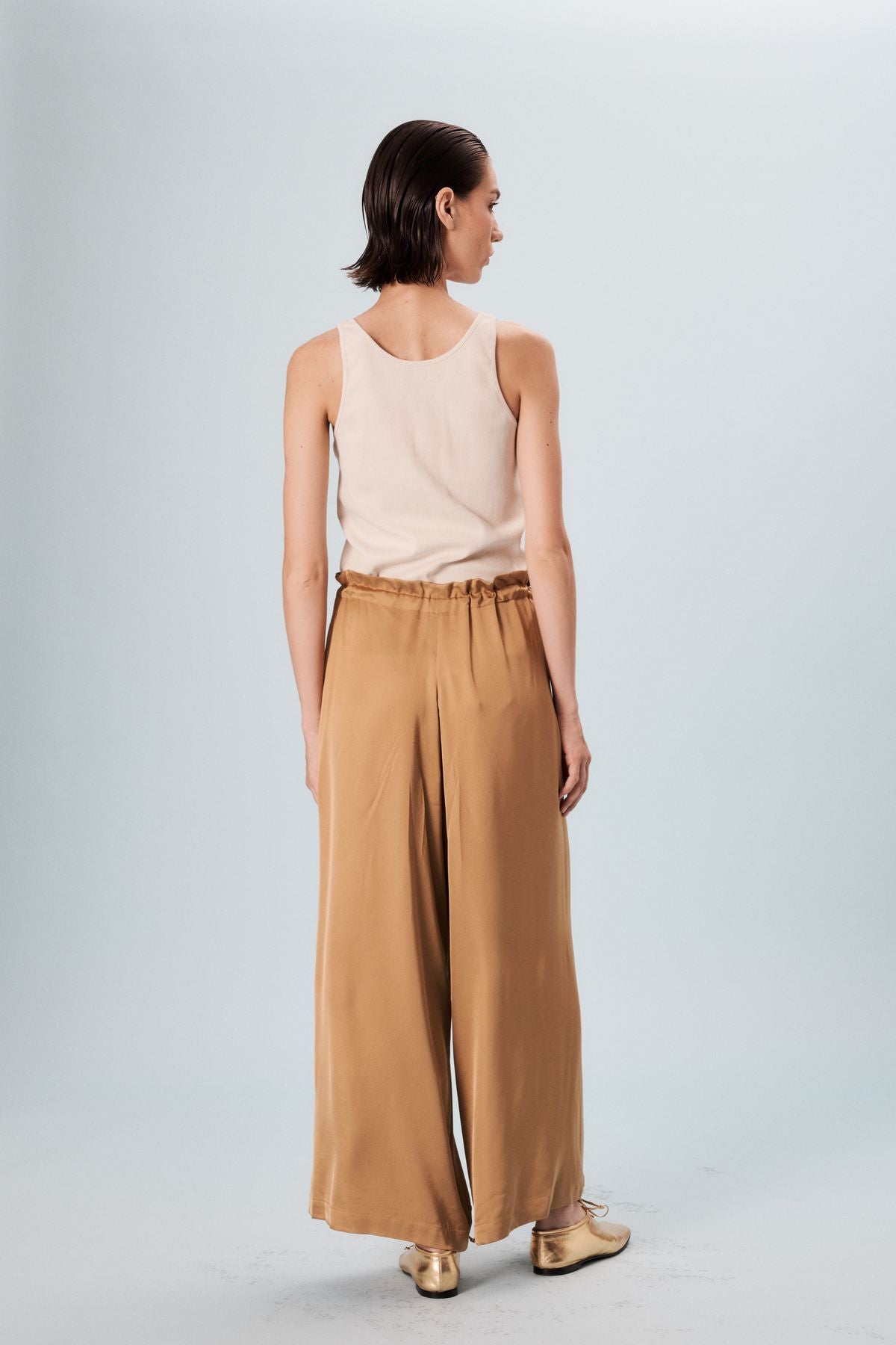 Weite Hose Kurt camel
