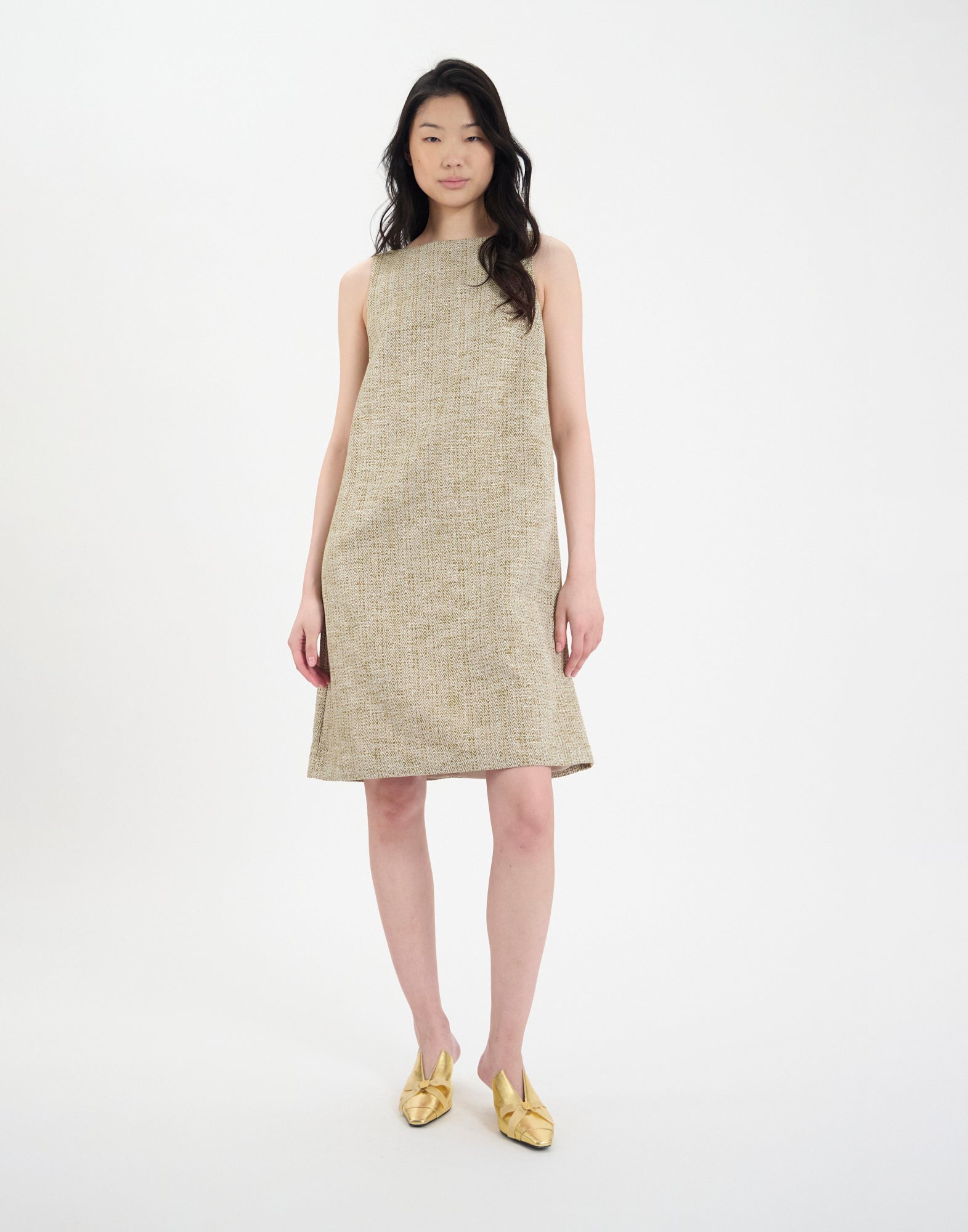 Madeleine Dress in Gold