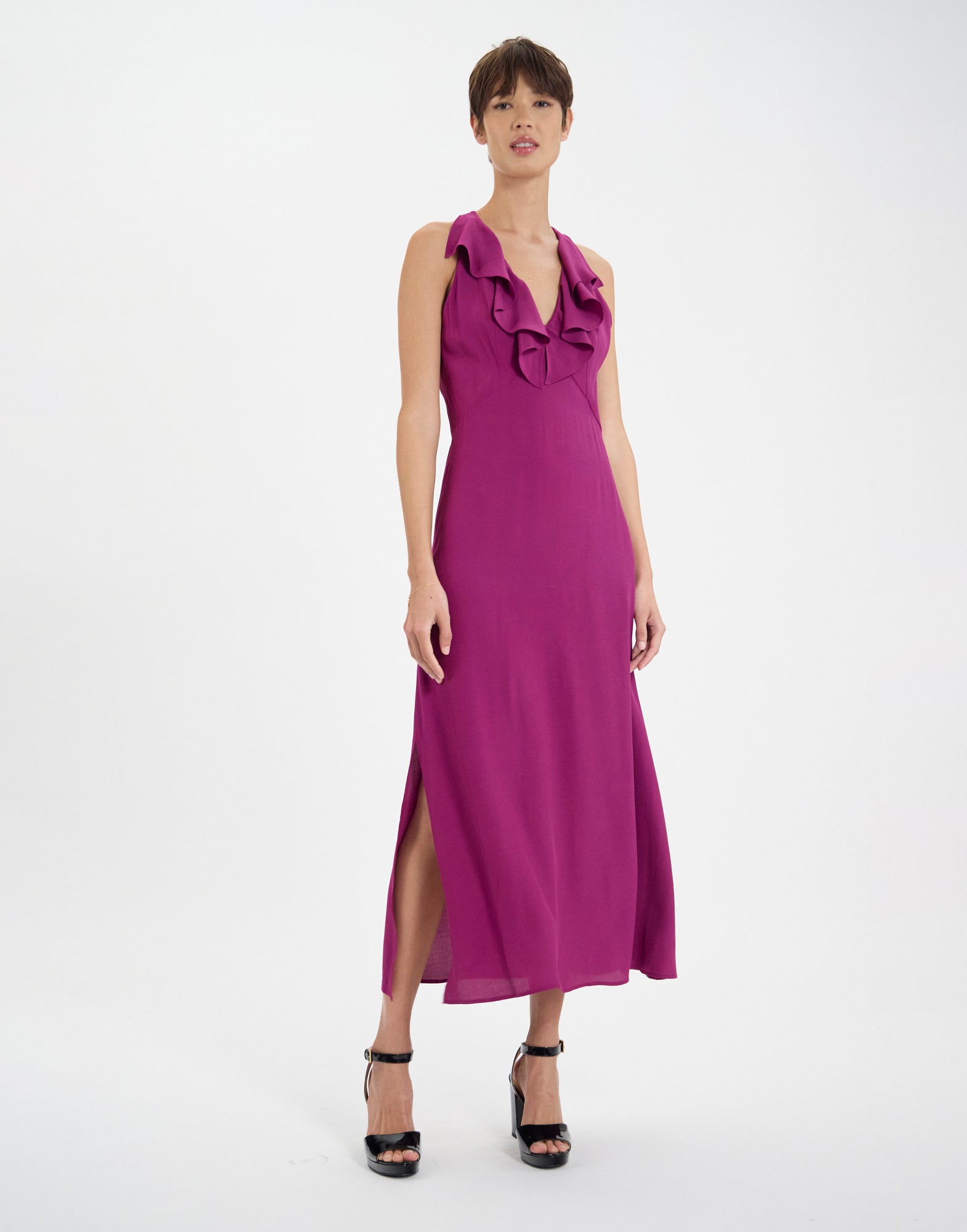 Victorine dress in purple