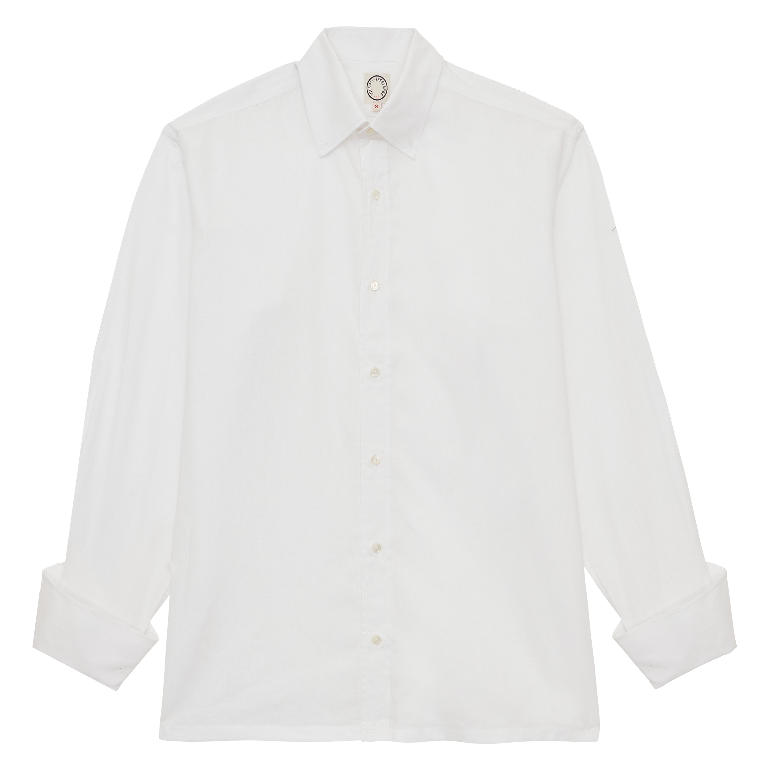 Chemise Nova en lin mélangé blanche