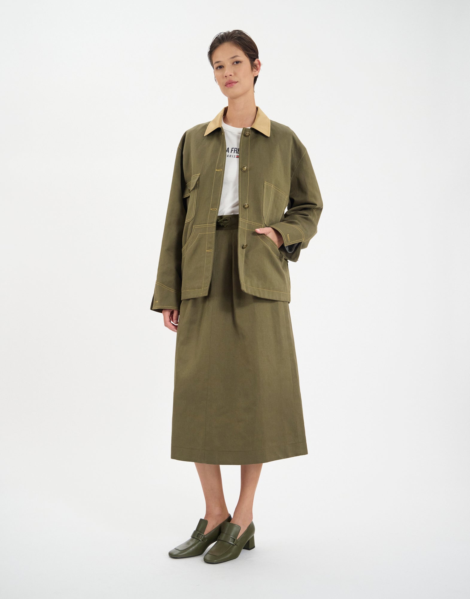 Melchior jacket in khaki