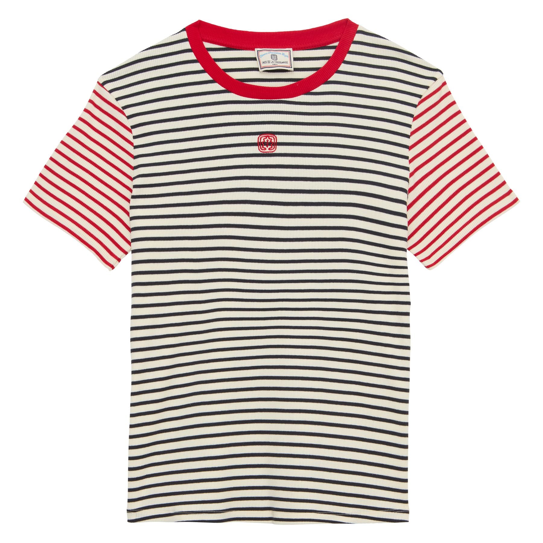 Camiseta Paul a rayas de algodón azul marino