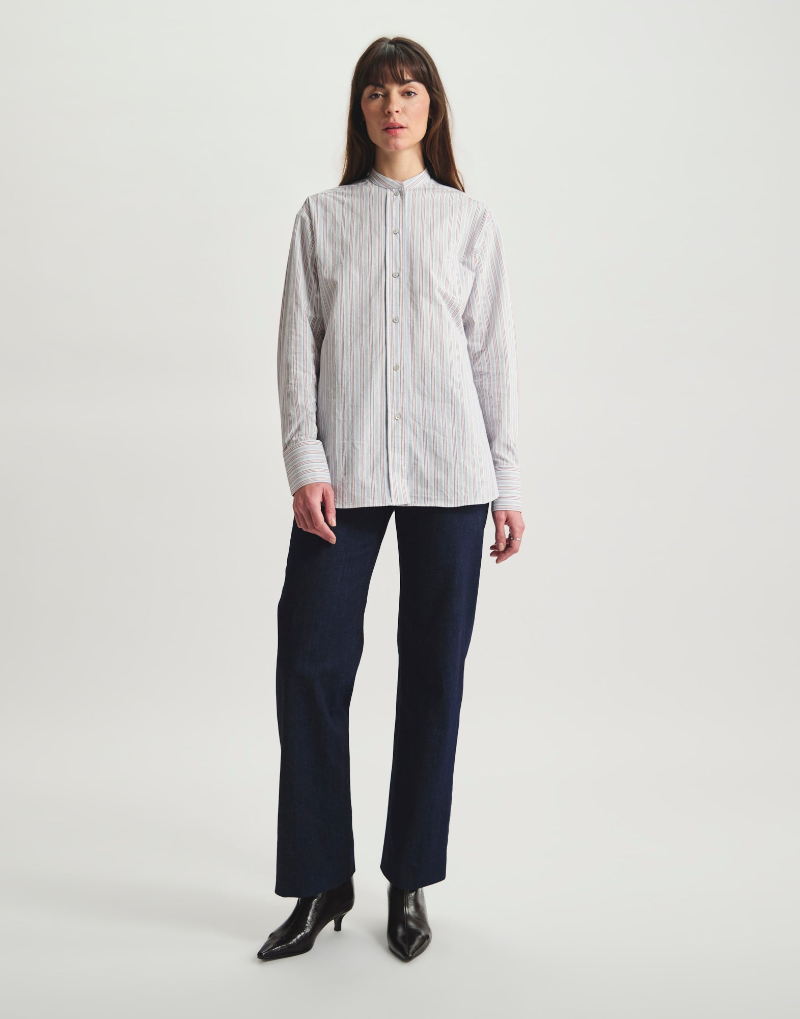 Camicia a righe in cotone Ollie