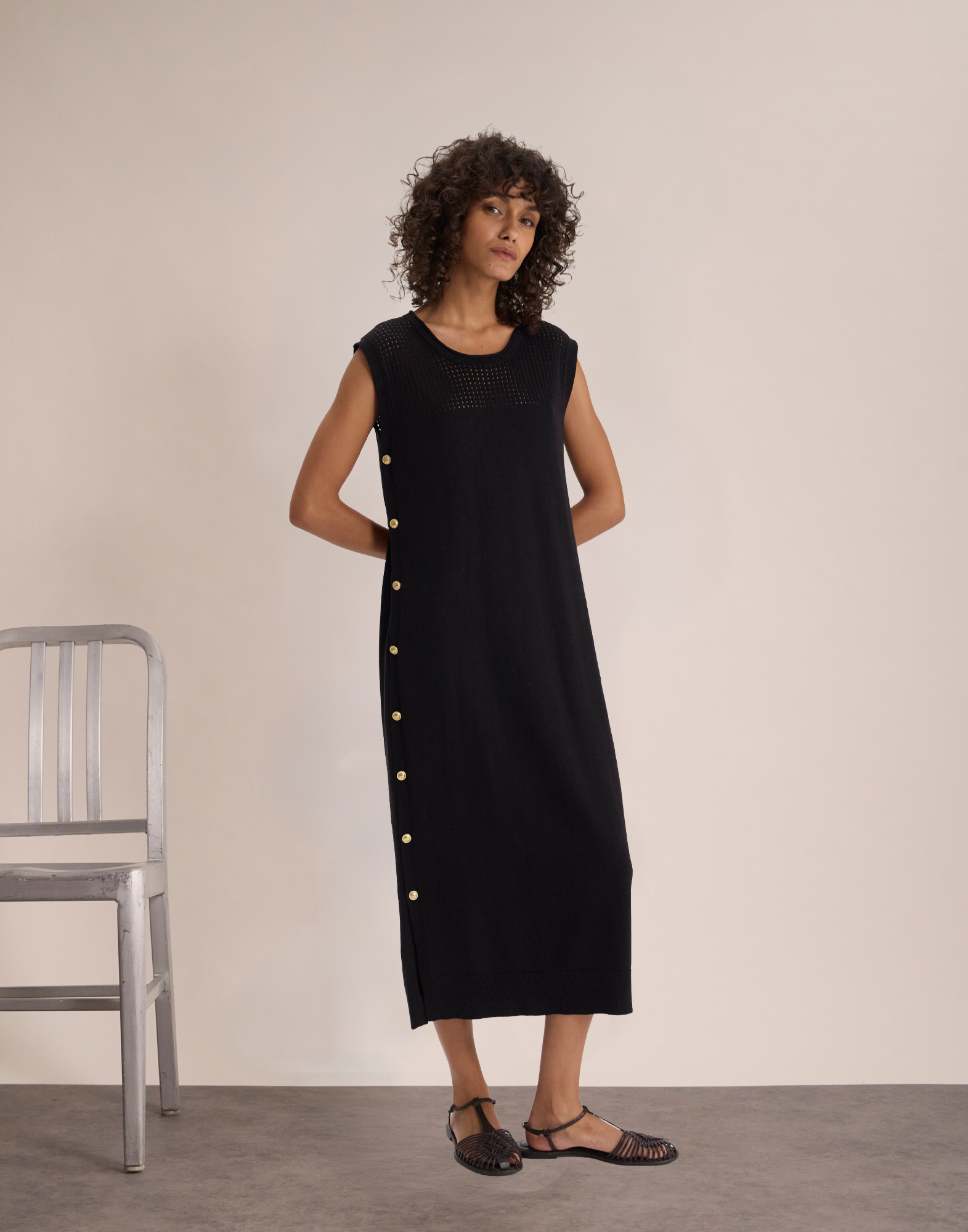 Robe de jour Iris en lin mélangé