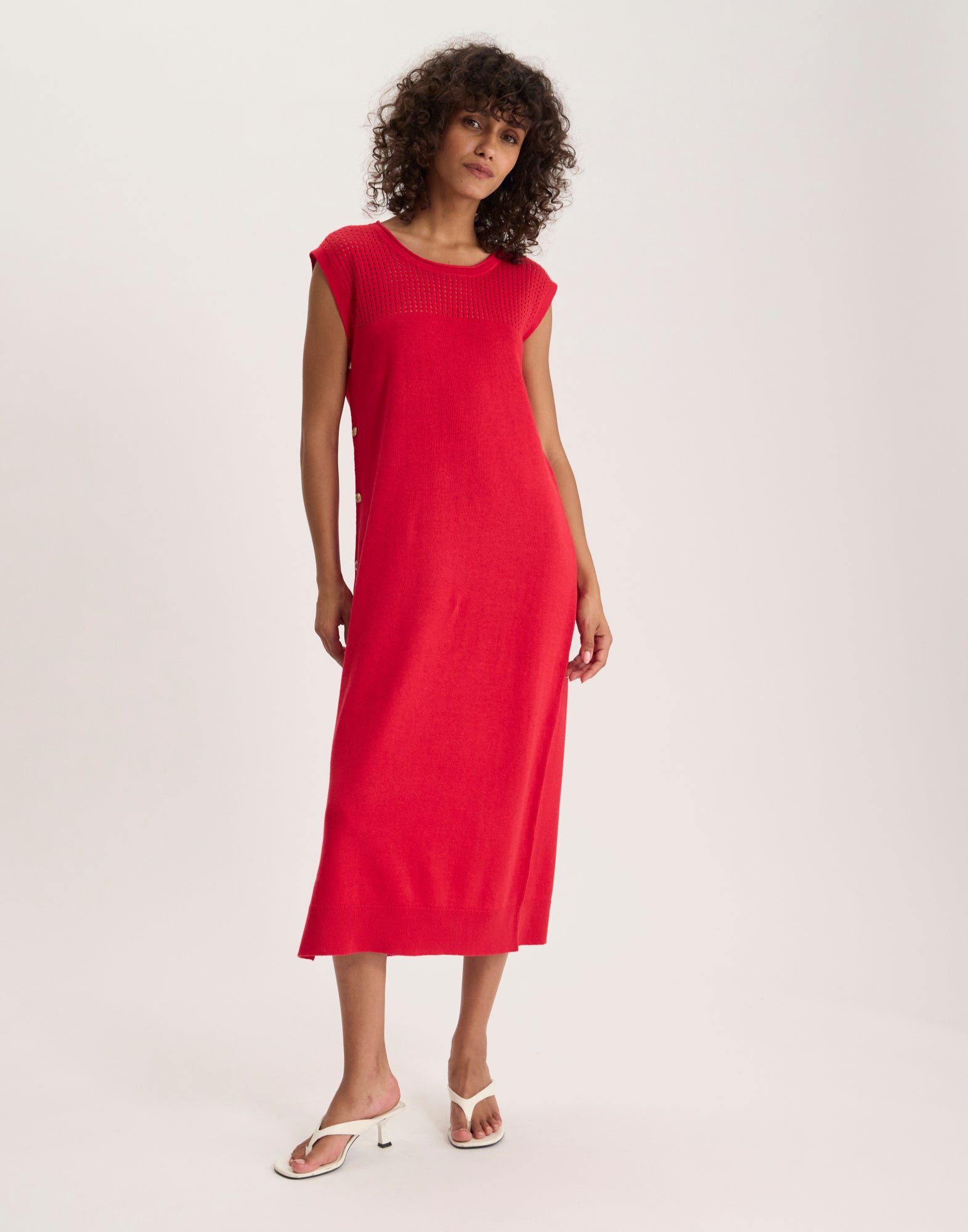 Iris day dress in linen mix