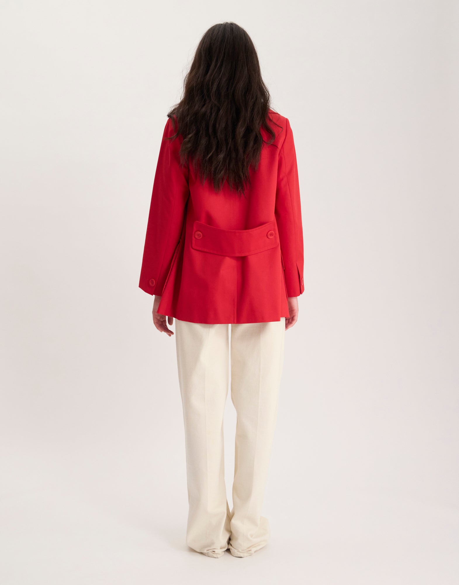 Séraphine red pea jacket