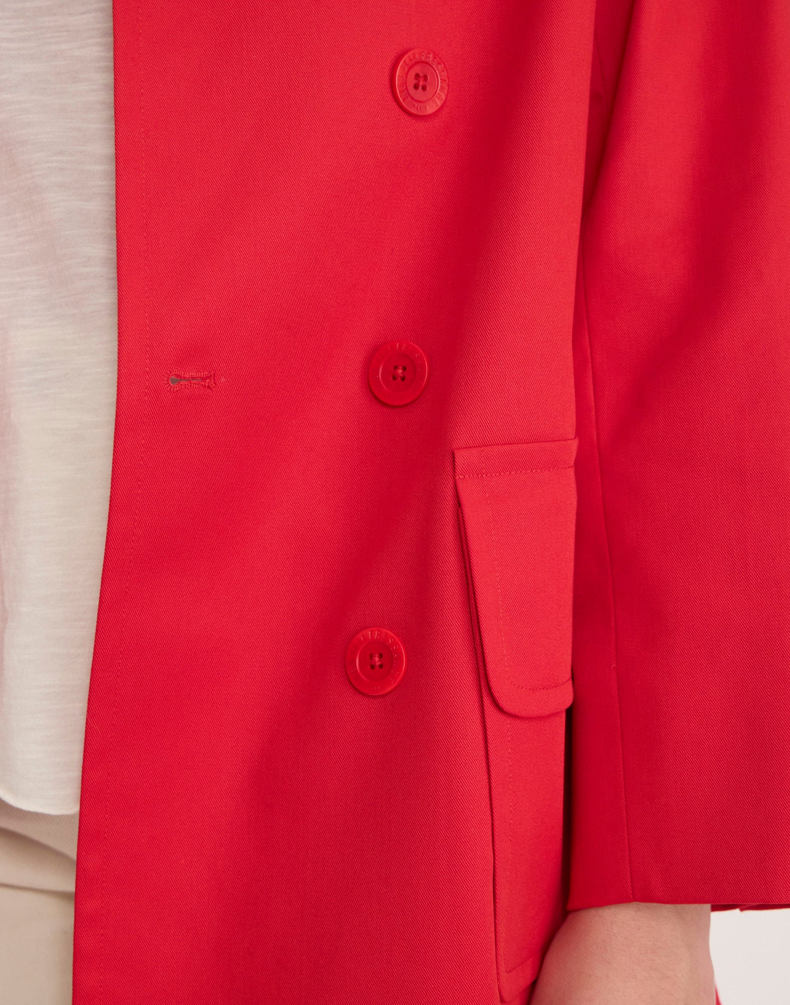 Séraphine red pea jacket