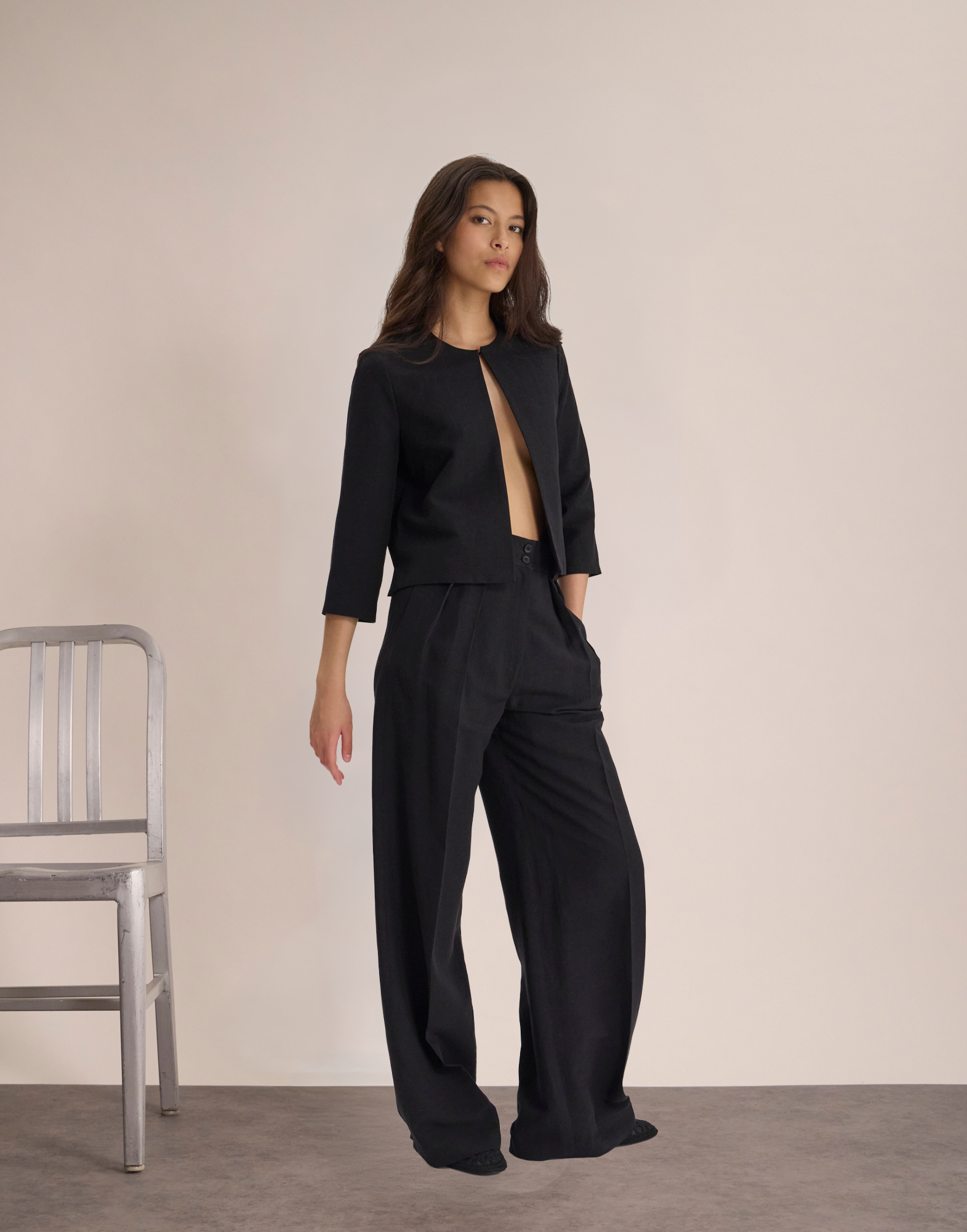 Veste Magoo en rayonne et lin