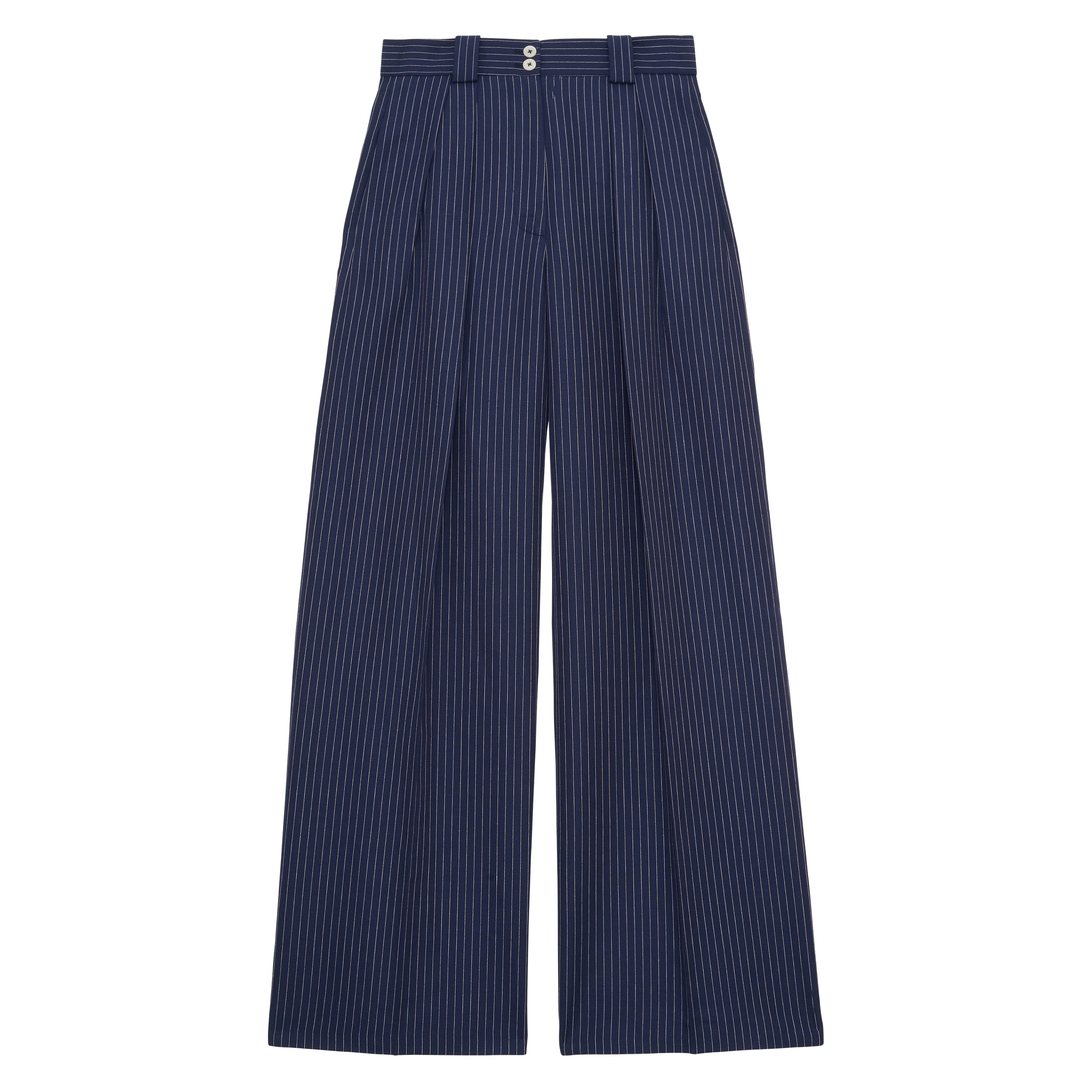 Marlene-Hose aus Rayon und Leinen