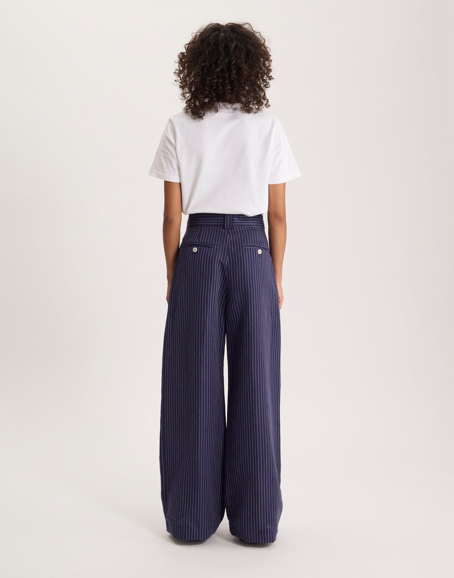 Marlène trousers in navy blue