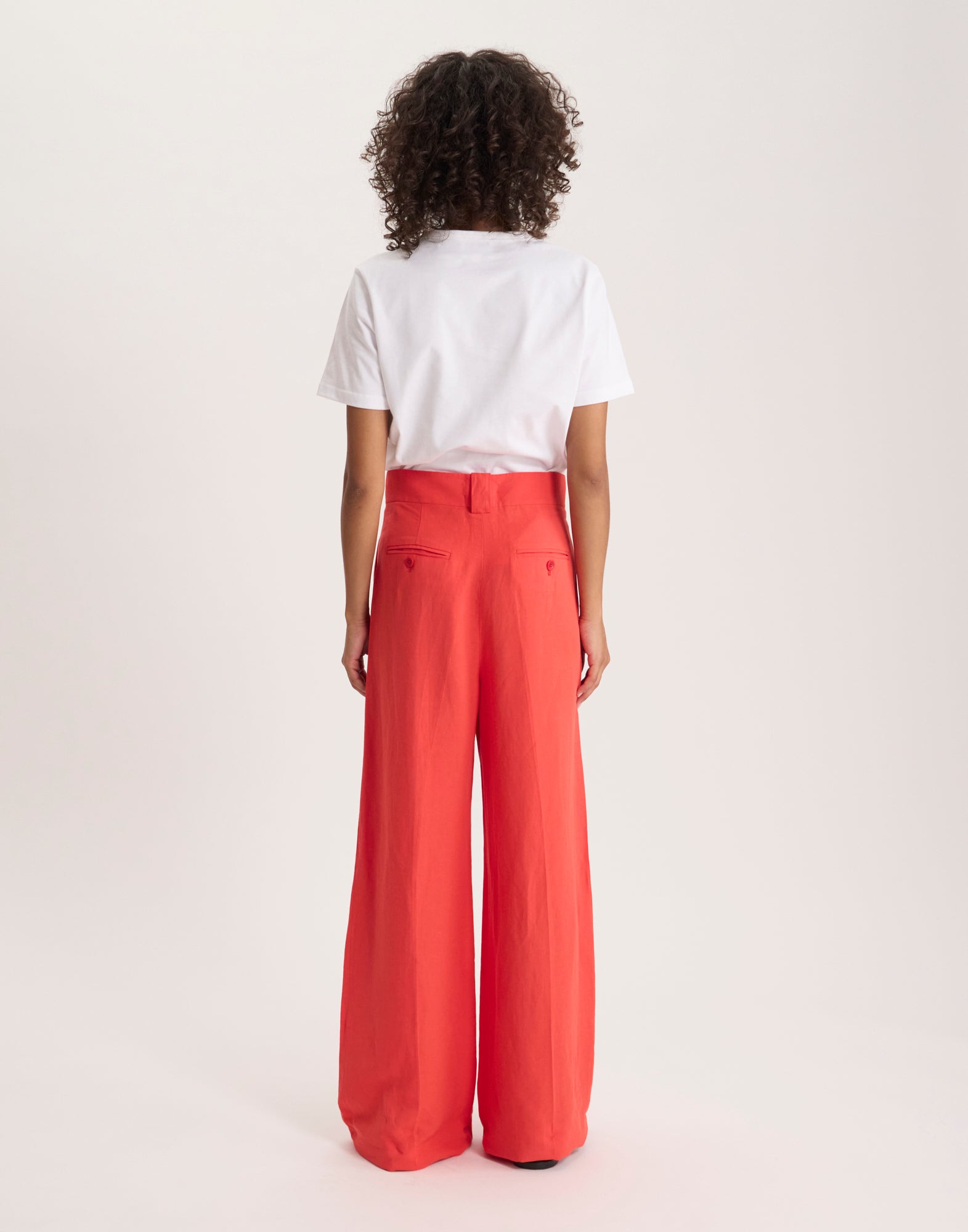 Red Marlène trousers