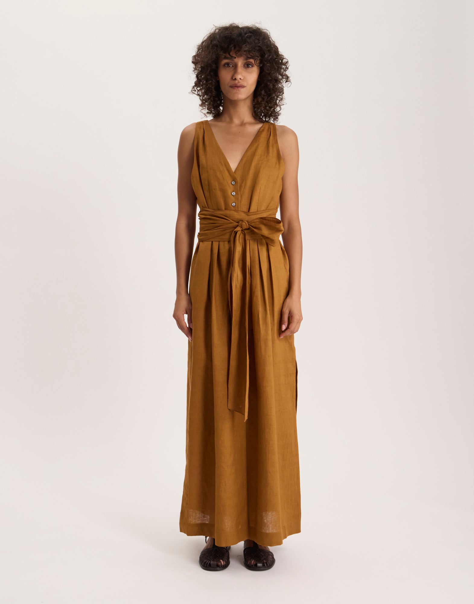 Ambre linen dress