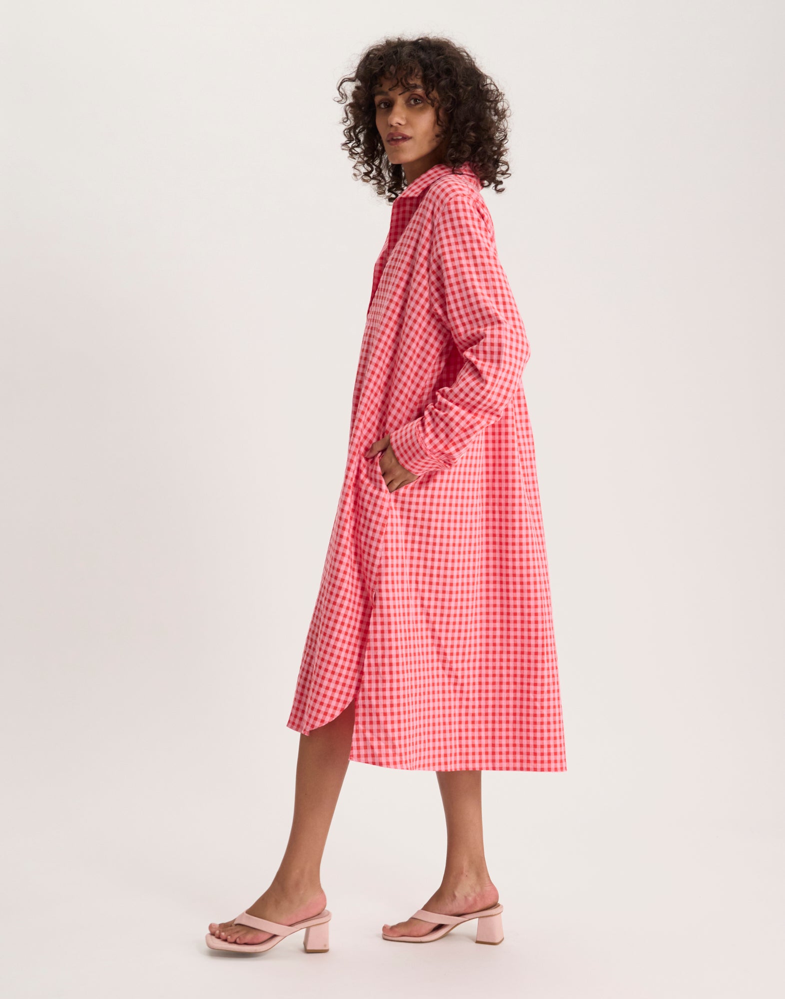 Robe Noella à carreaux