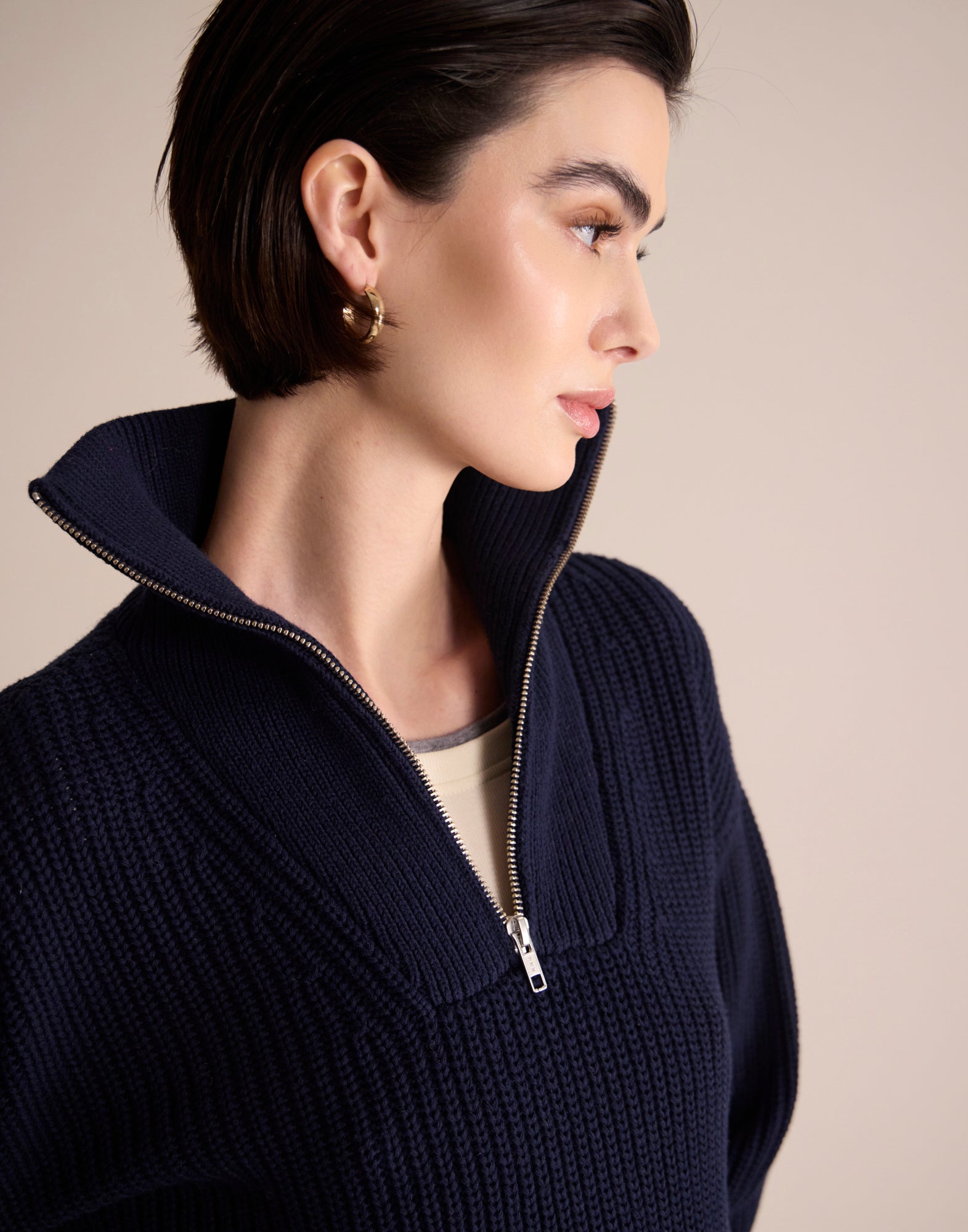 Pullover „Logan“ in Marineblau