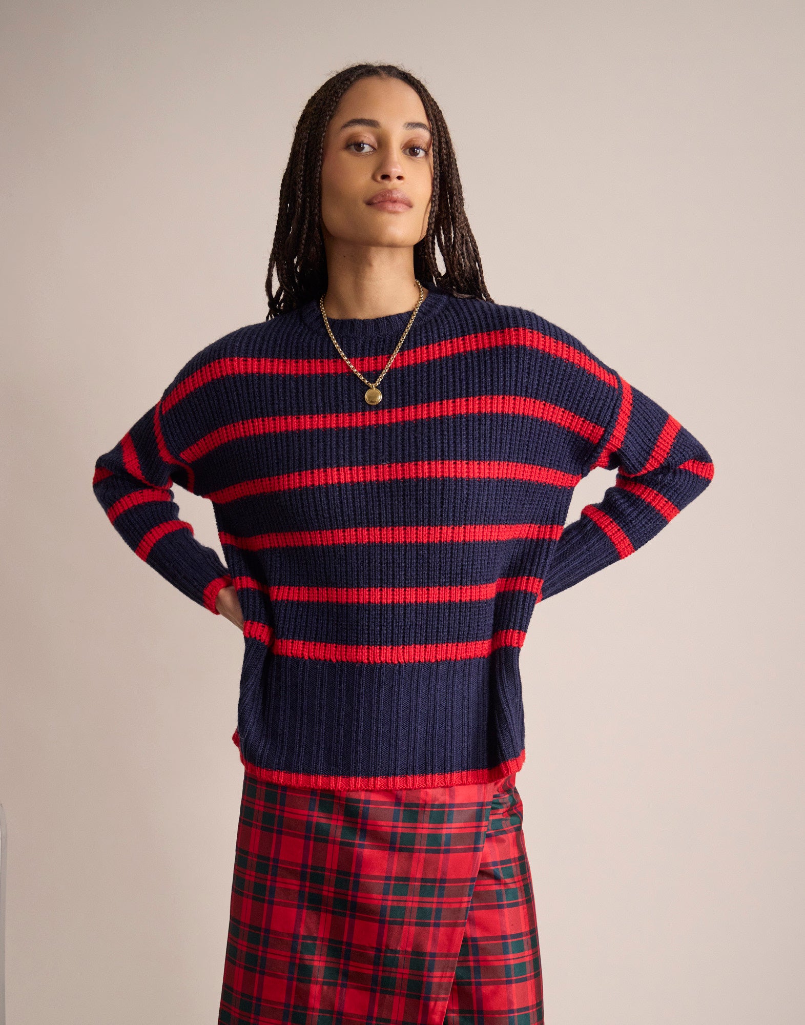 Pull Maelia Rayé