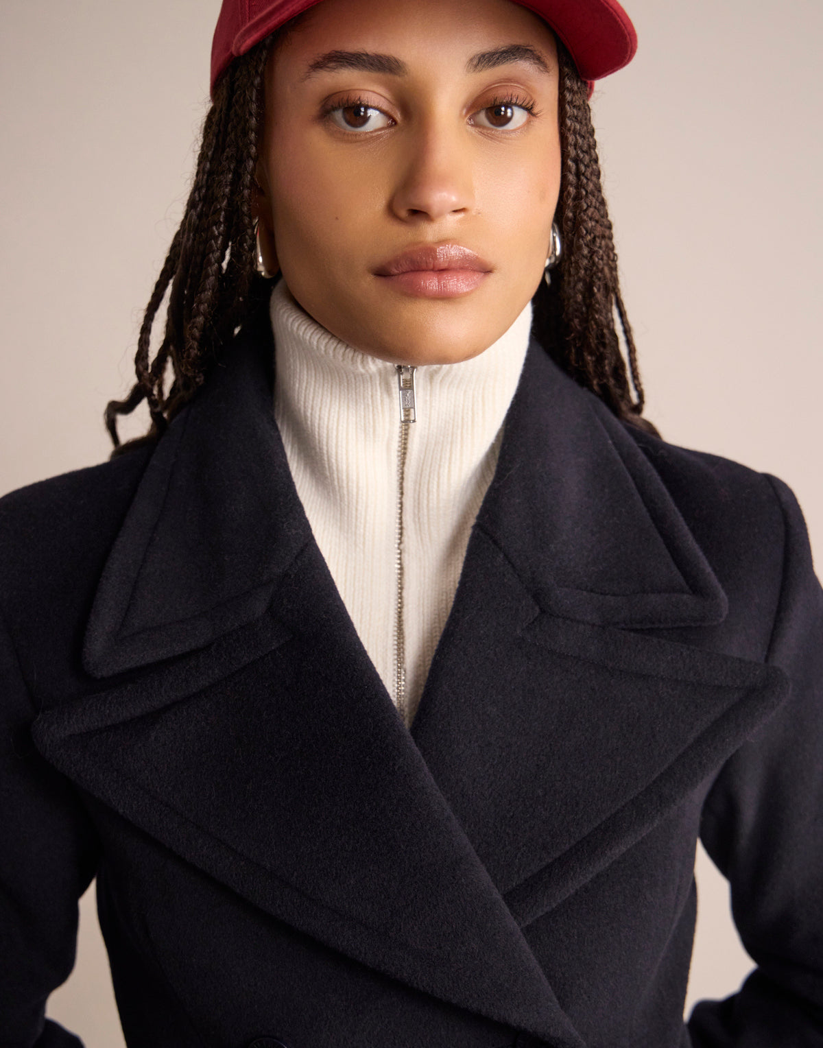 Navy Teddy Coat