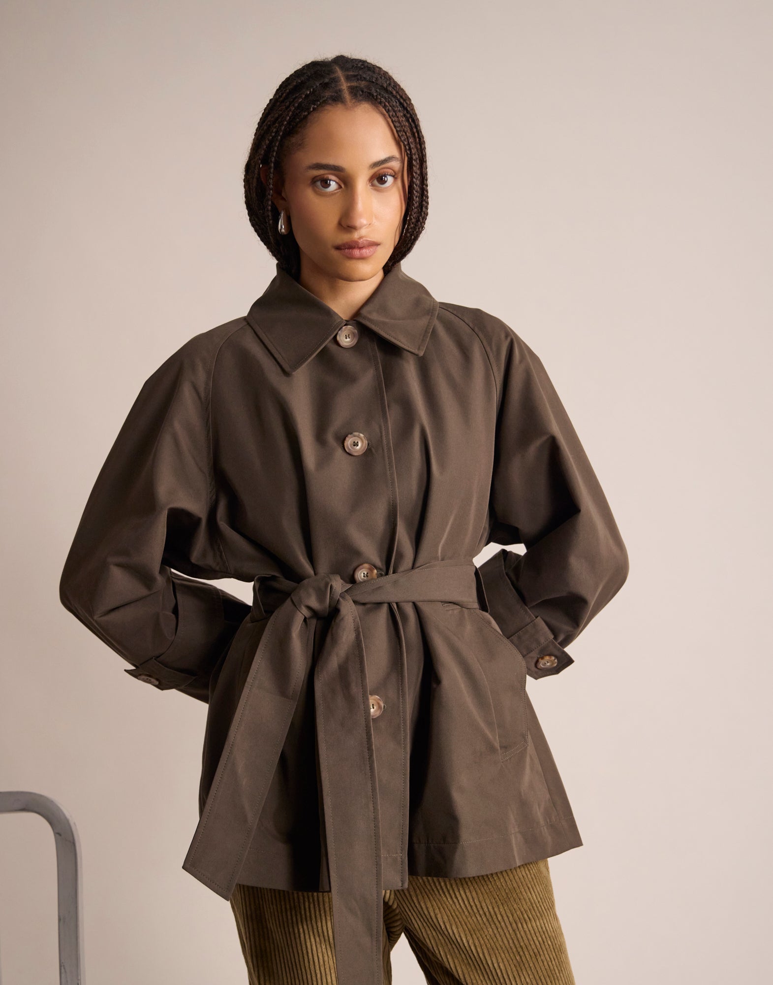 Tess Khaki Trench Coat