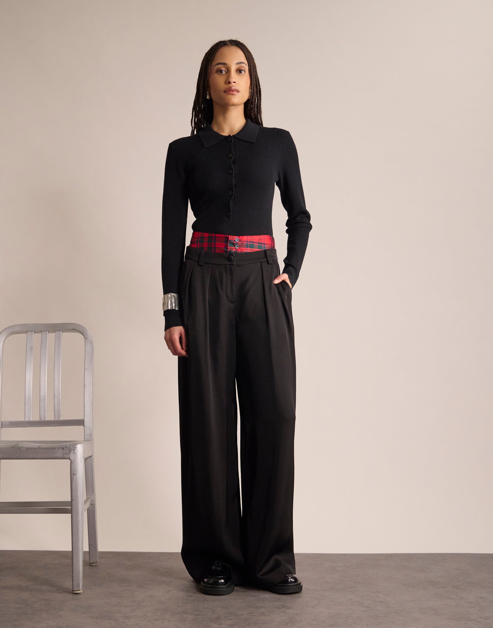 Luciano black trousers